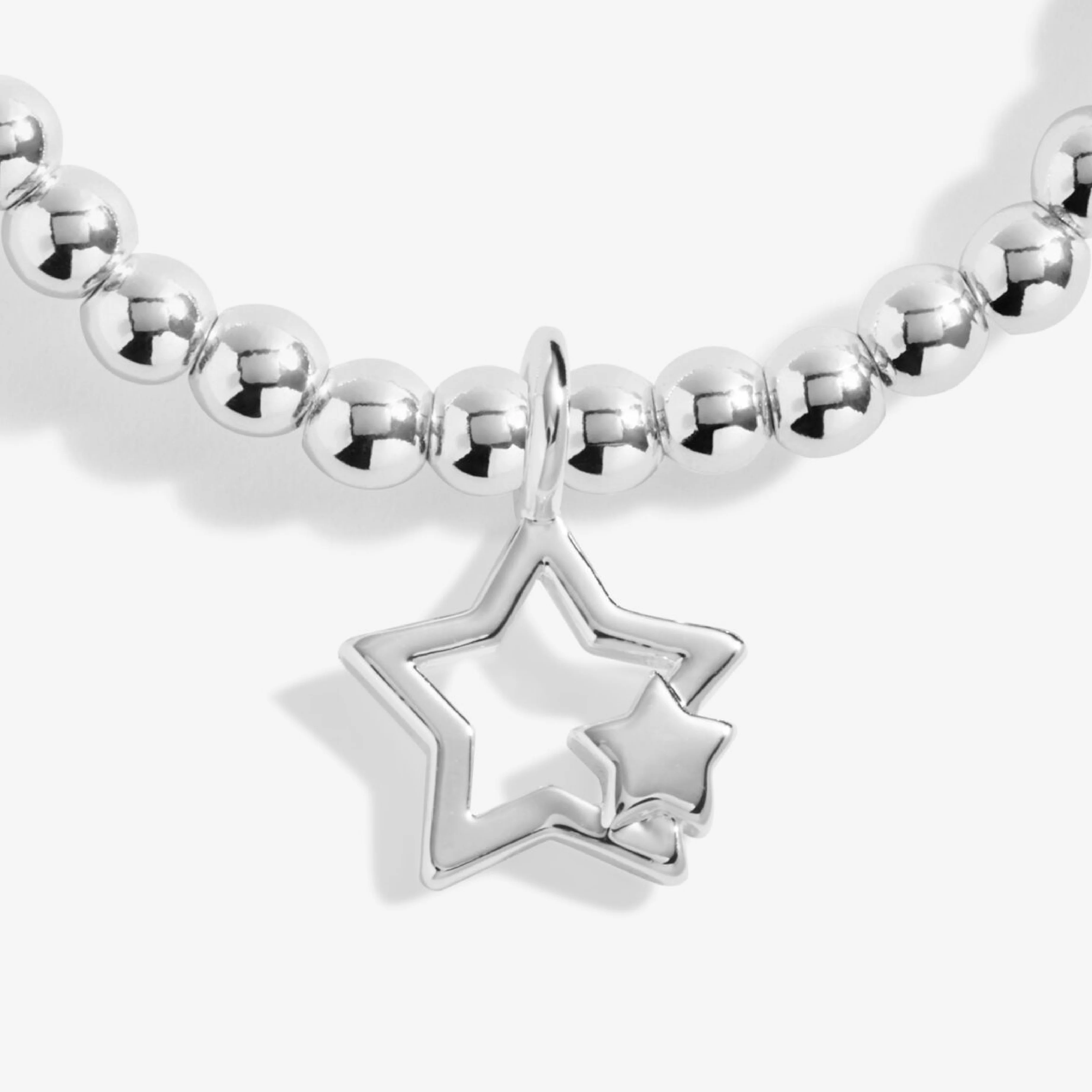Kids' Christmas Cracker 'Christmas Wishes' Bracelet | Silver Plated - Image 3