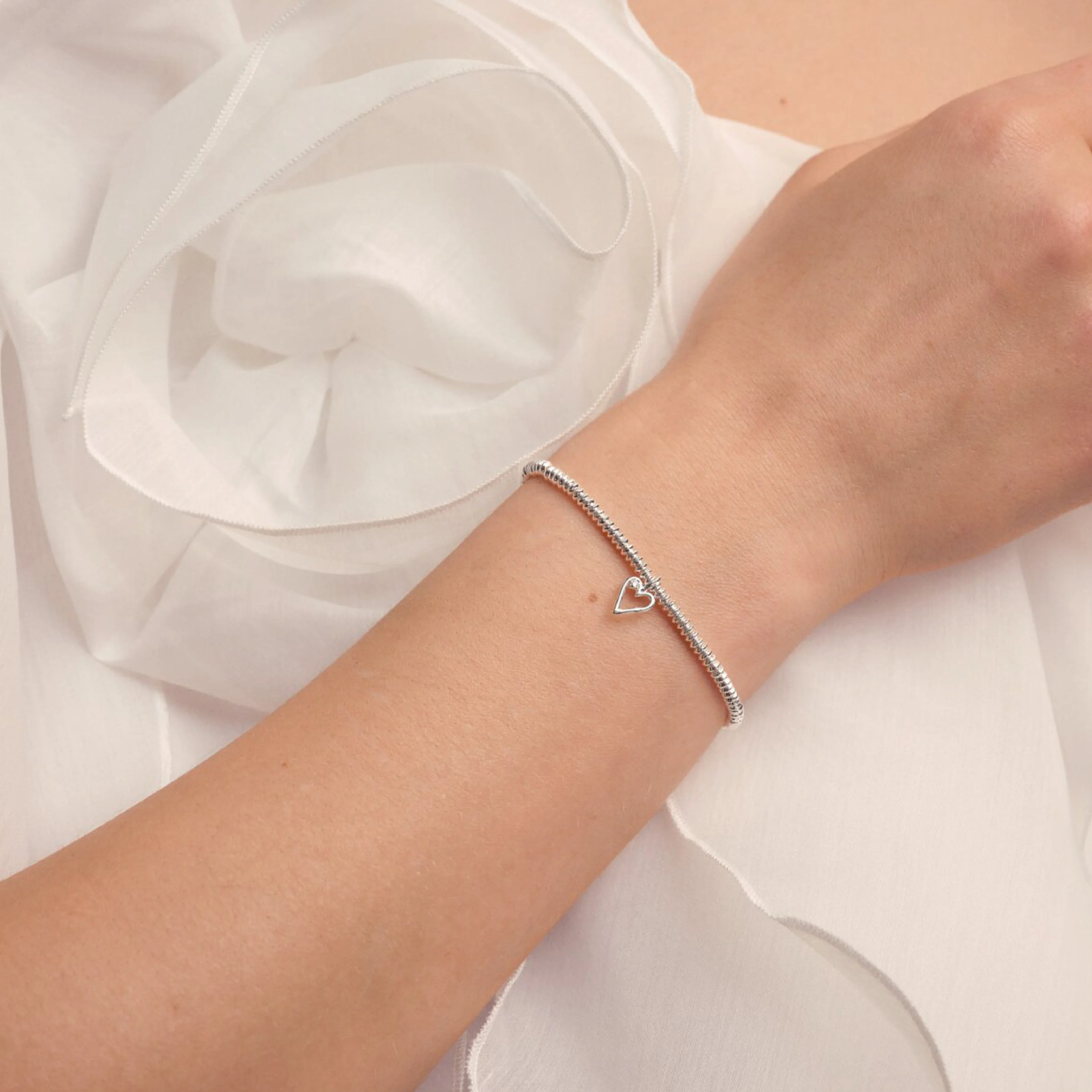 Laboratory Grown Diamond A Little 'Happy 40th Birthday' Bracelet | Silver Plated - Image 2