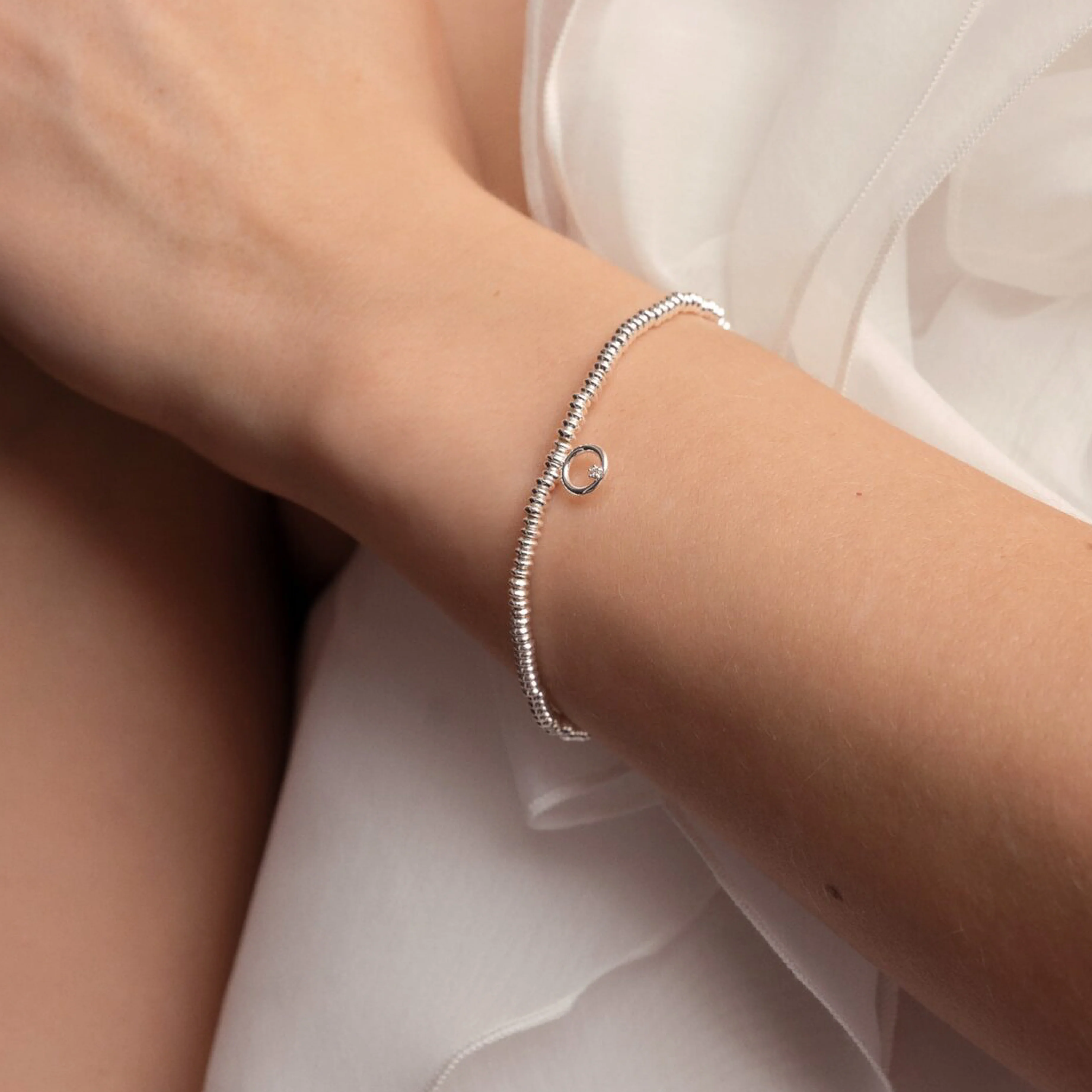 Laboratory Grown Diamond A Little 'One In A Million' Bracelet | Silver Plated - Image 2