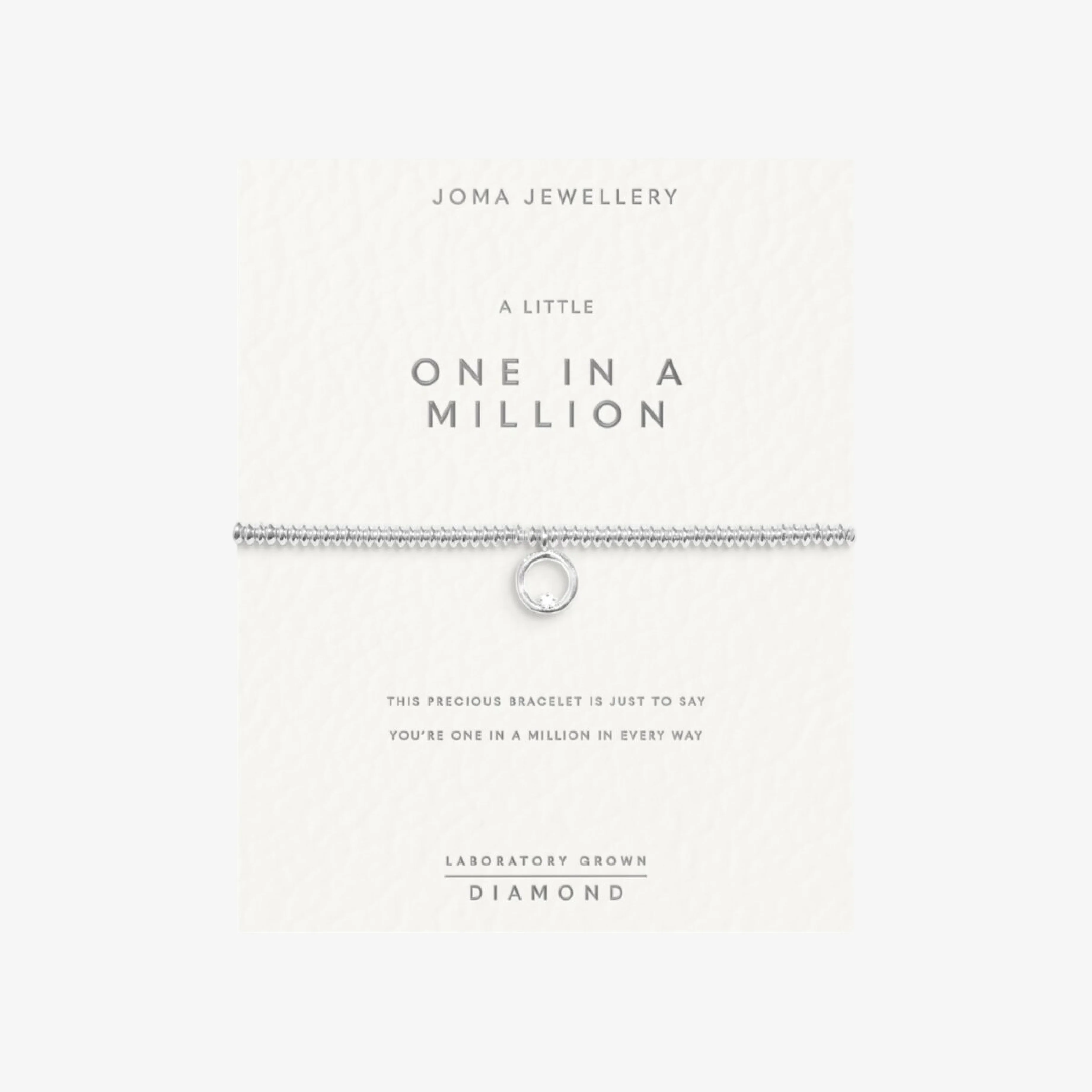 Laboratory Grown Diamond A Little 'One In A Million' Bracelet | Silver Plated - Image 5