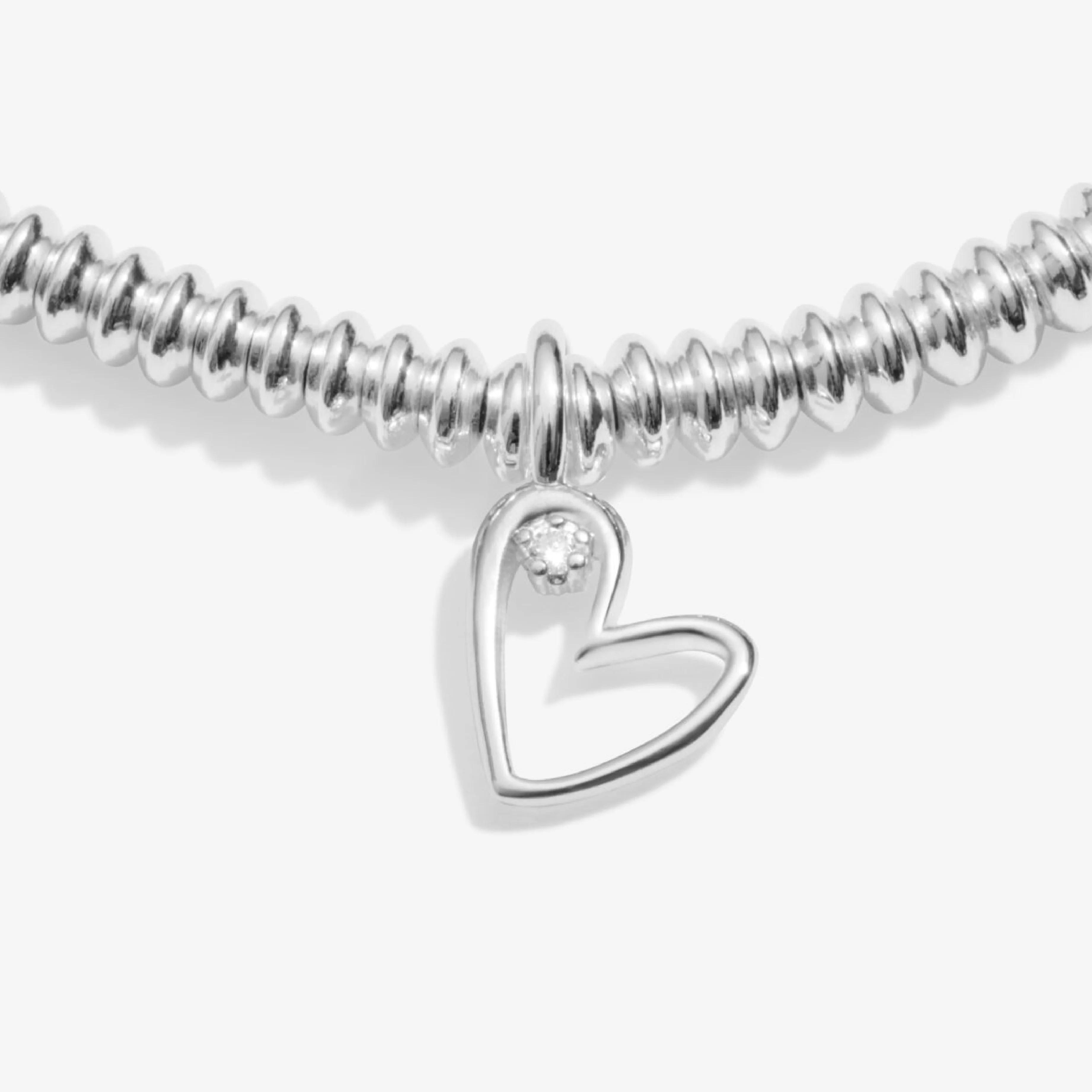 Laboratory Grown Diamond A Little 'With Love' Bracelet | Silver Plated - Image 4