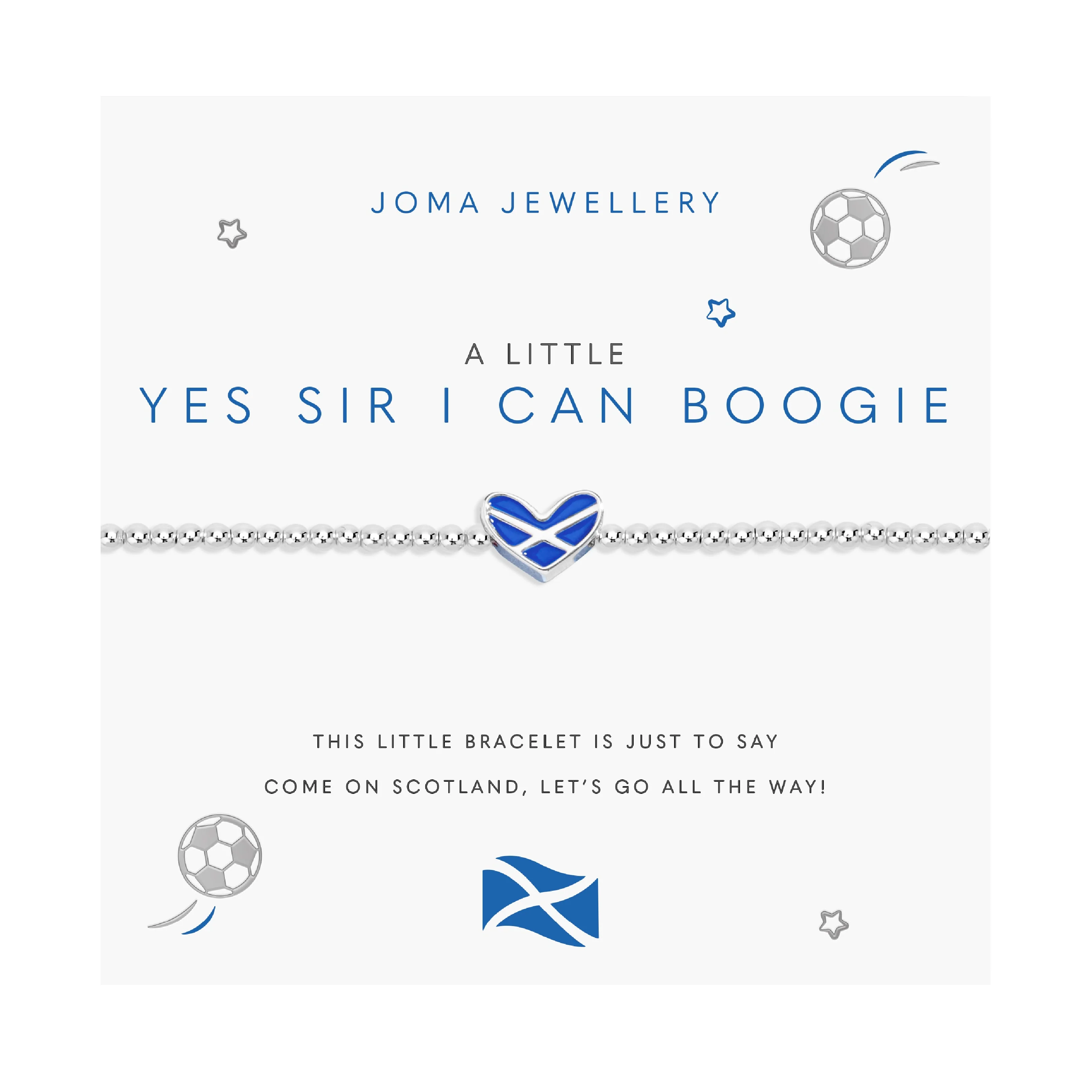 Scottish A Little 'Yes Sir I Can Boogie' Bracelet | Silver Plated - Image 2