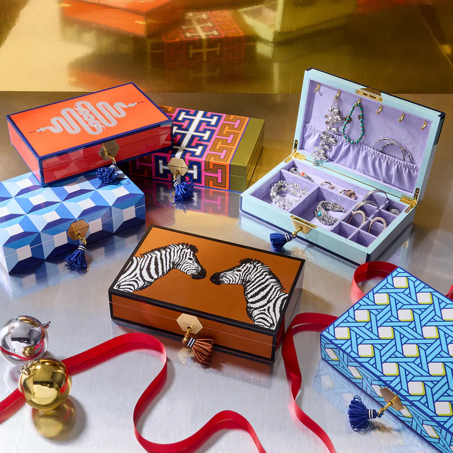 Eden Snakes Lacquer Jewellery Box | Orange - Image 4