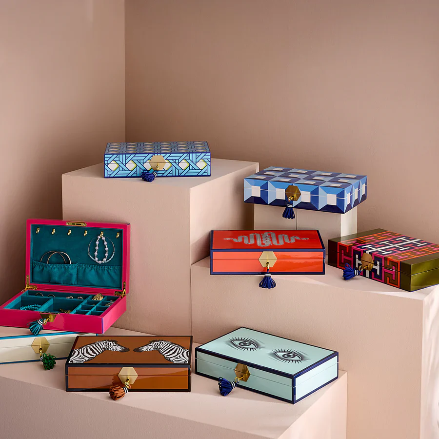 Eden Snakes Lacquer Jewellery Box | Orange - Image 5