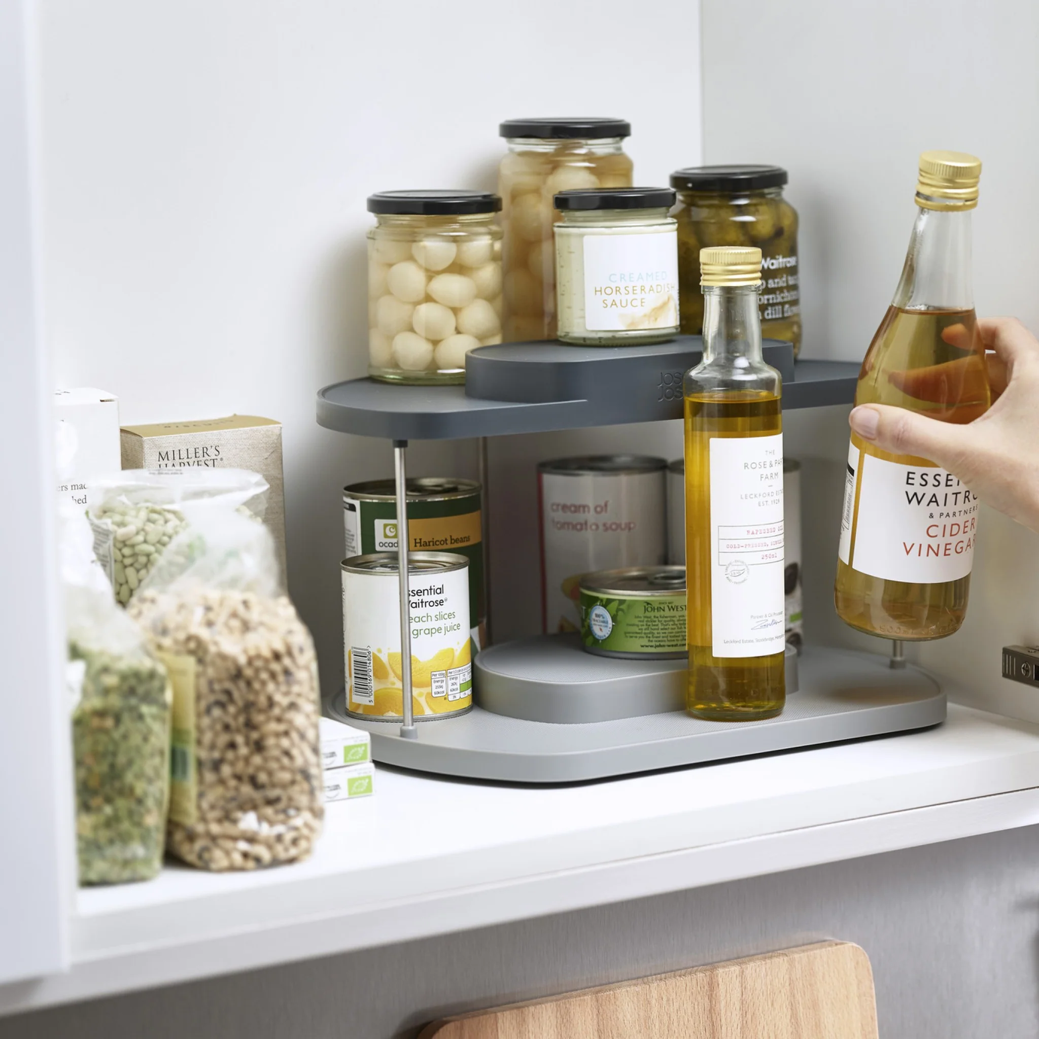 Rotating 2-Tier Organiser | CupboardStore - Image 2