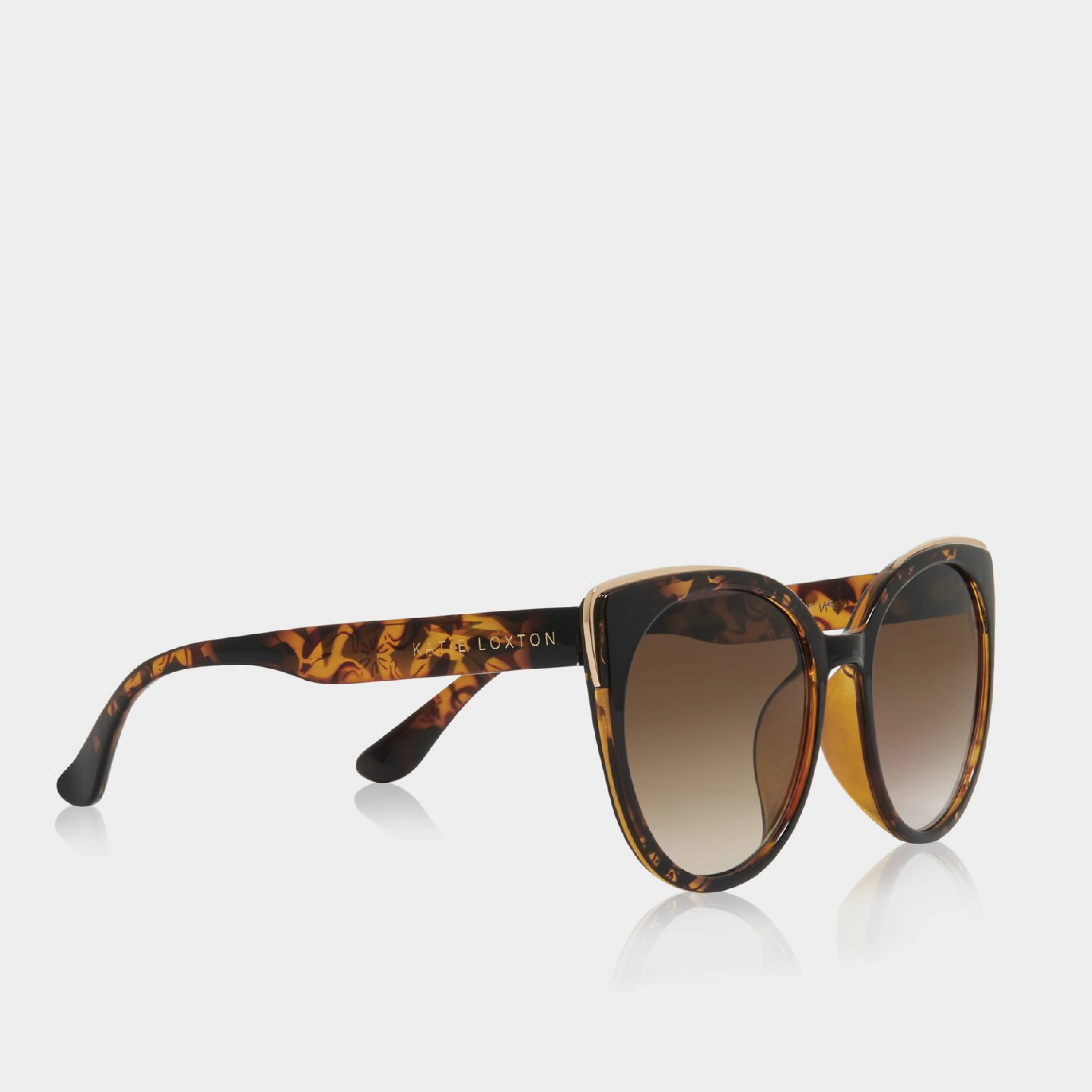 Amalfi Oversized Cat-Eye Sunglasses | Tortoiseshell - Image 4