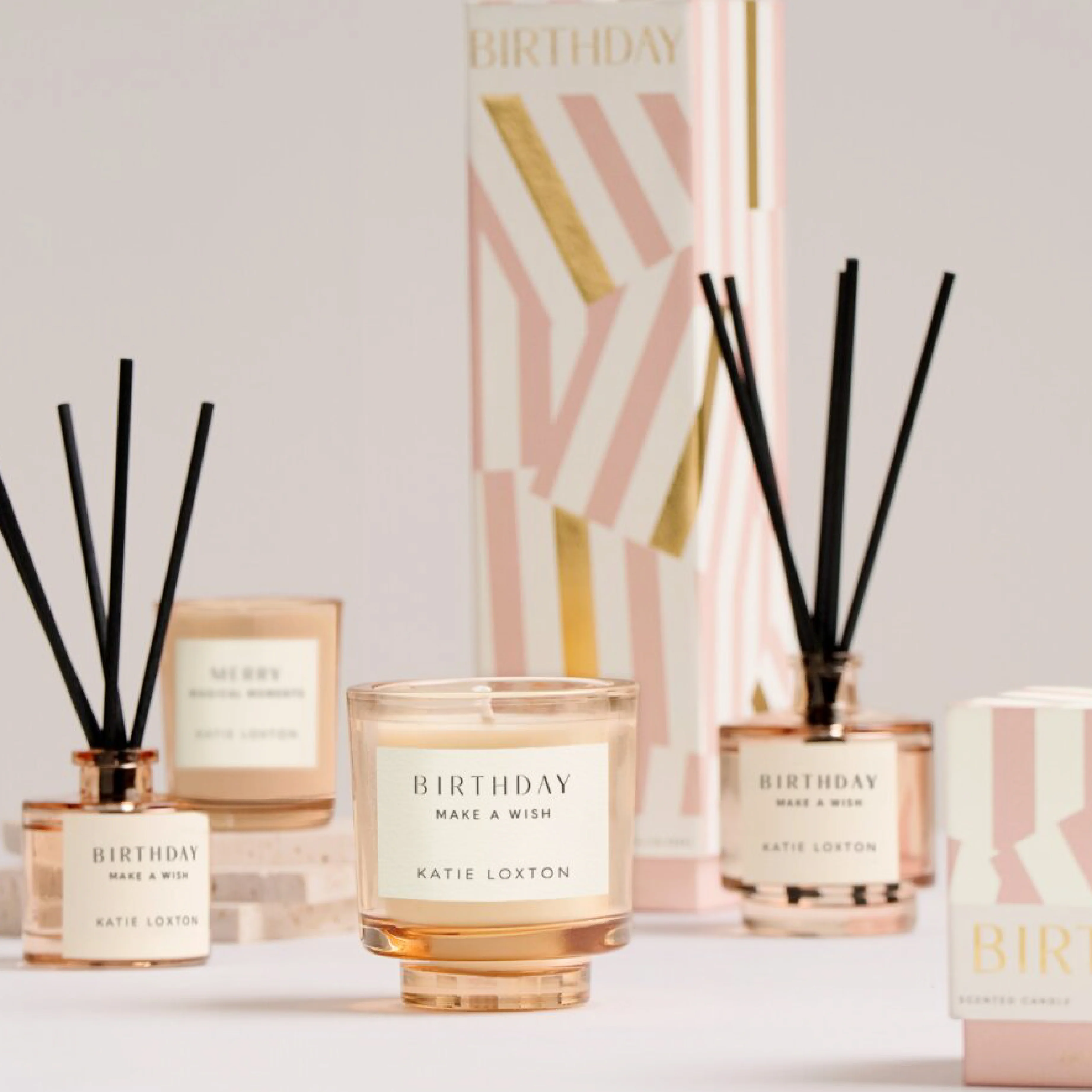 'Birthday' Sentiment Reed Diffuser | Peach Rose & Sweet Mandarin - Image 4