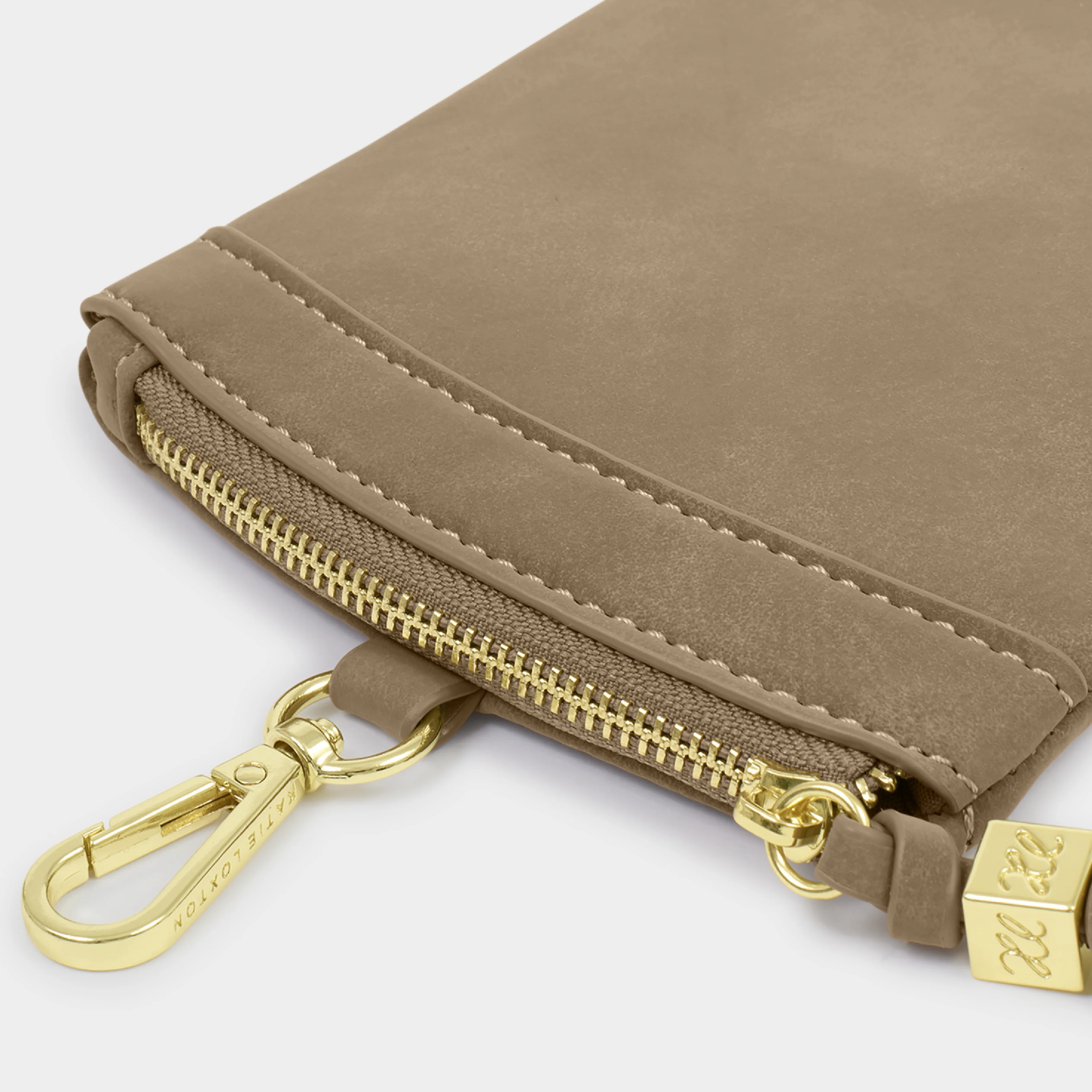 Clip-On Suedette Sunglasses Case | Taupe - Image 4