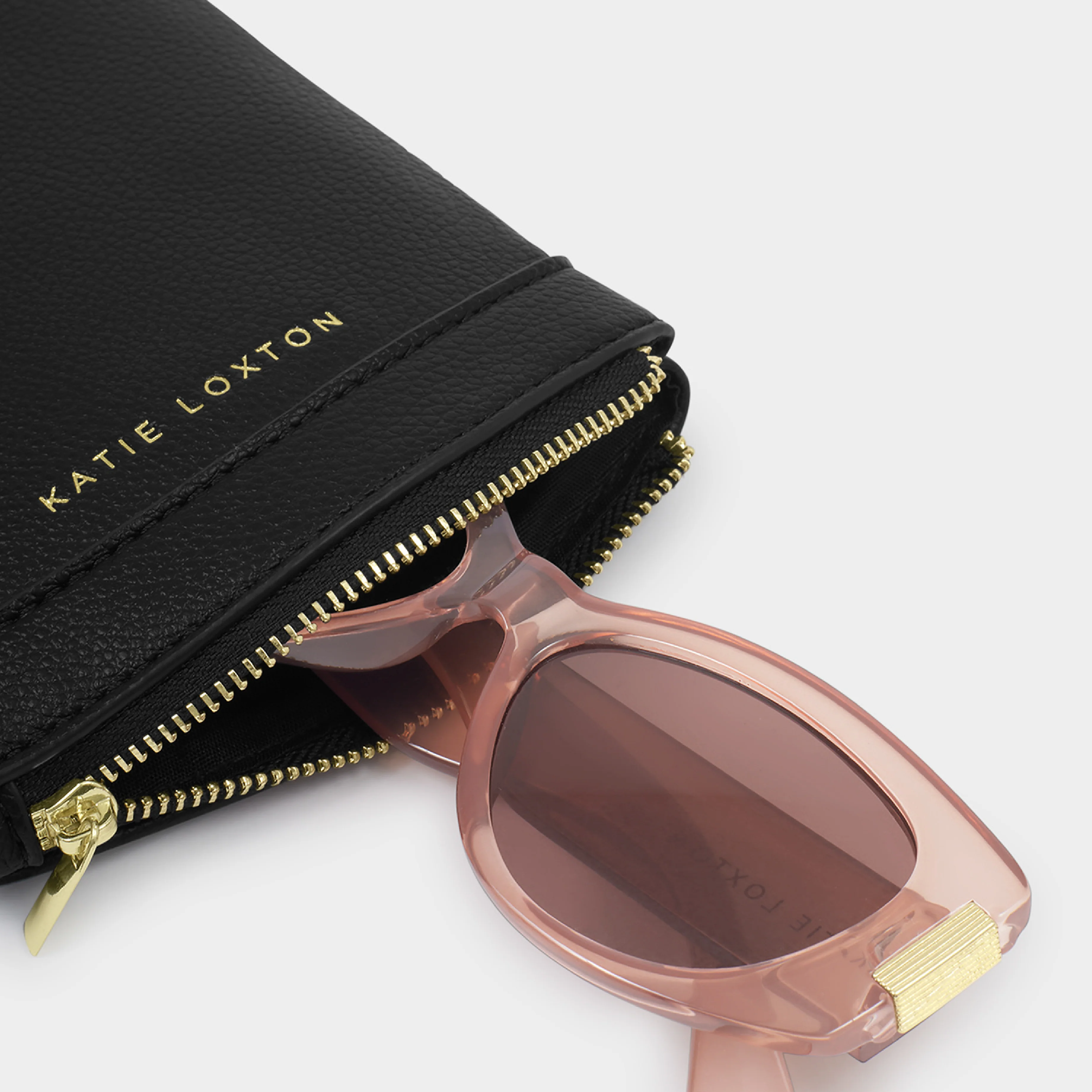 Clip-On Vegan Leather Sunglasses Case | Black - Image 3
