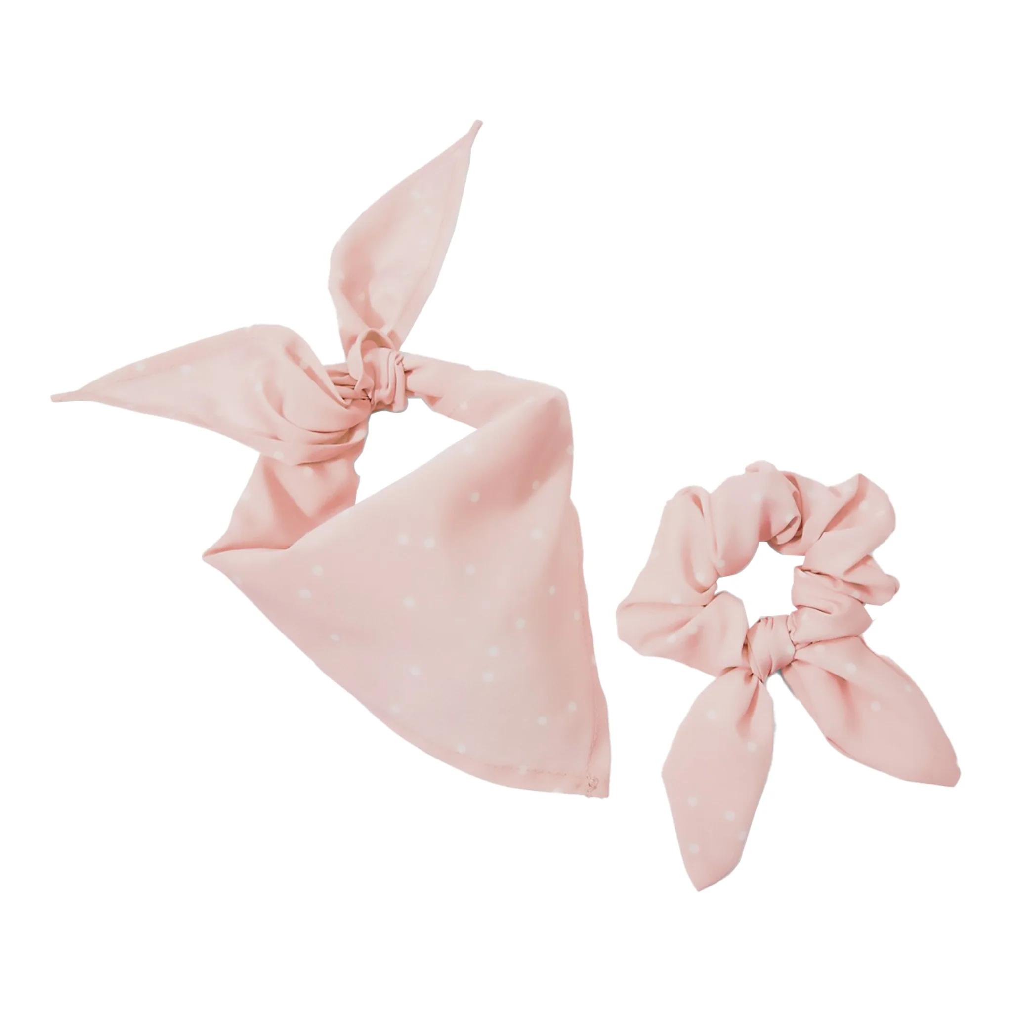 Dog Bandana & Scrunchie Set | Pink - Image 3