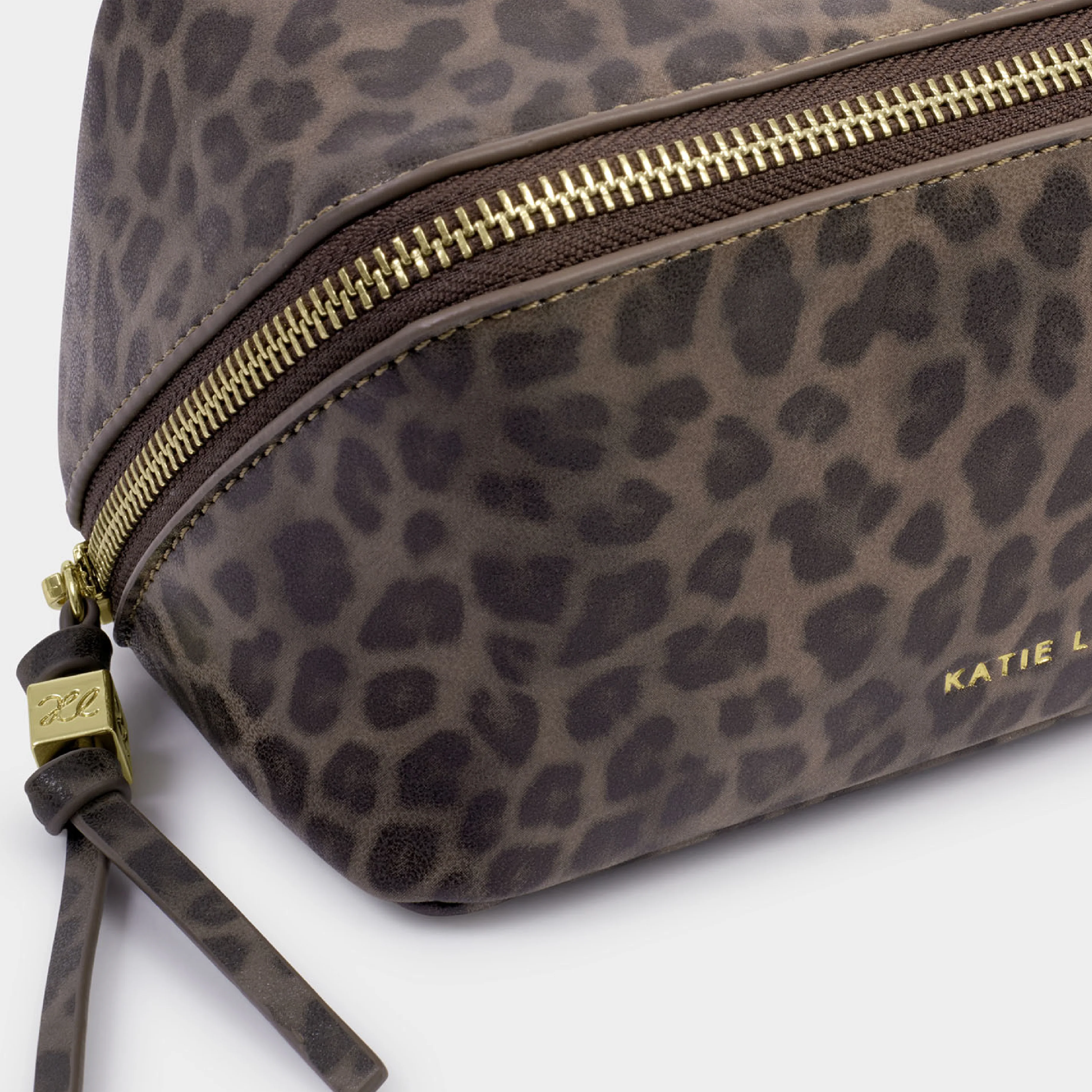 Fold-Out Make Up Bag with Mirror | Leopard Print - Image 5