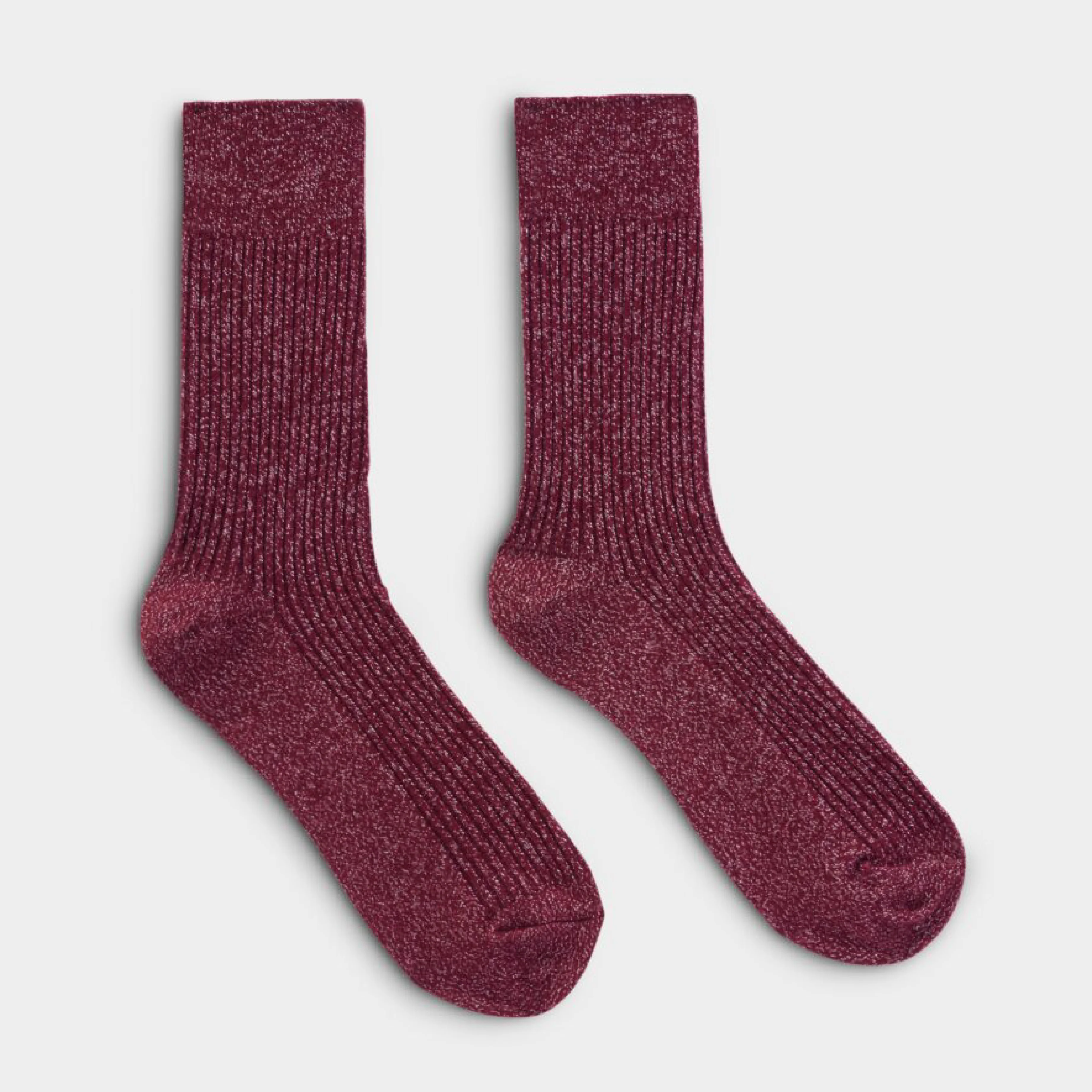 Gift Boxed Snug Sparkle Socks | Cherry Red - Image 3