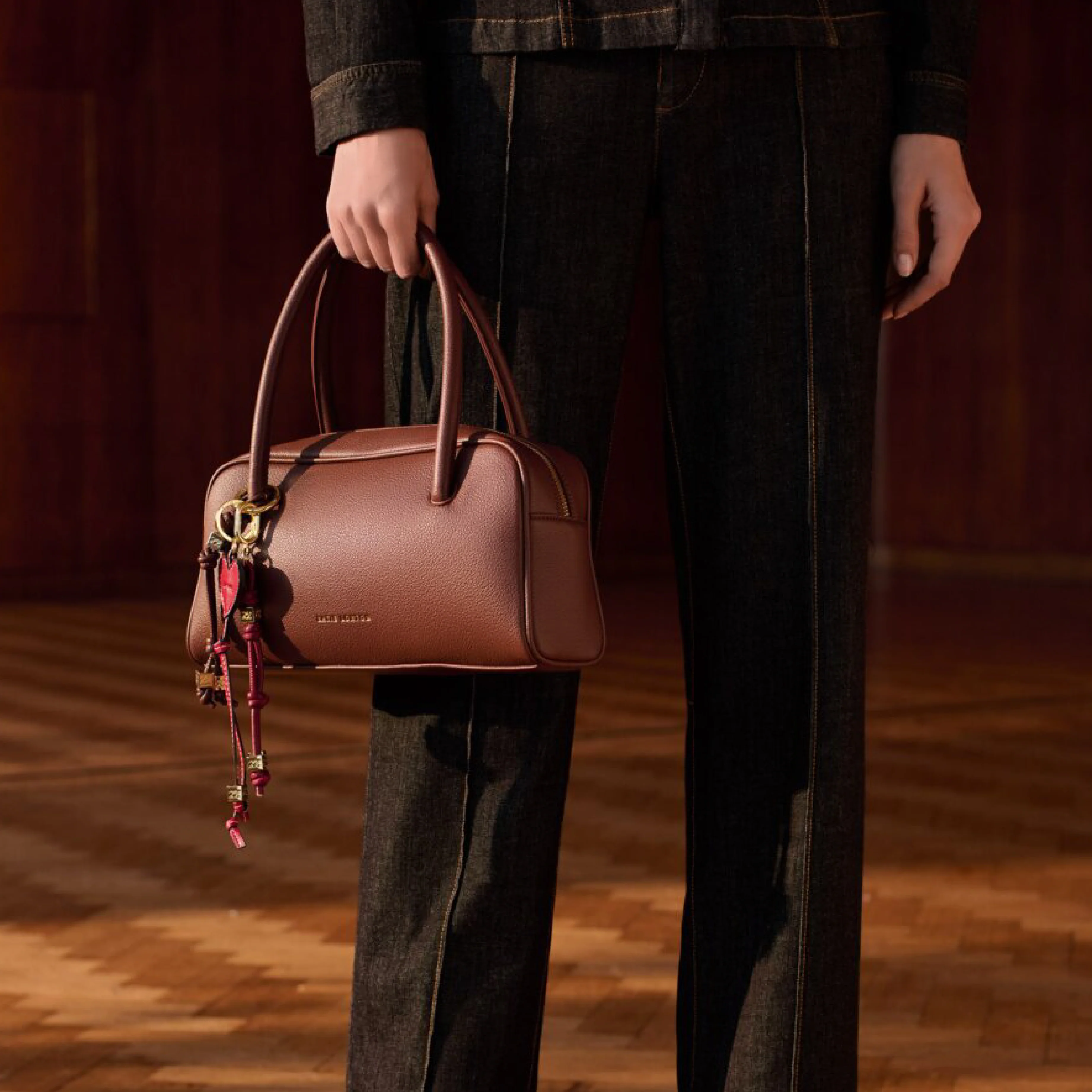 Hadley Bowling Bag | Dark Chocolate - Image 2
