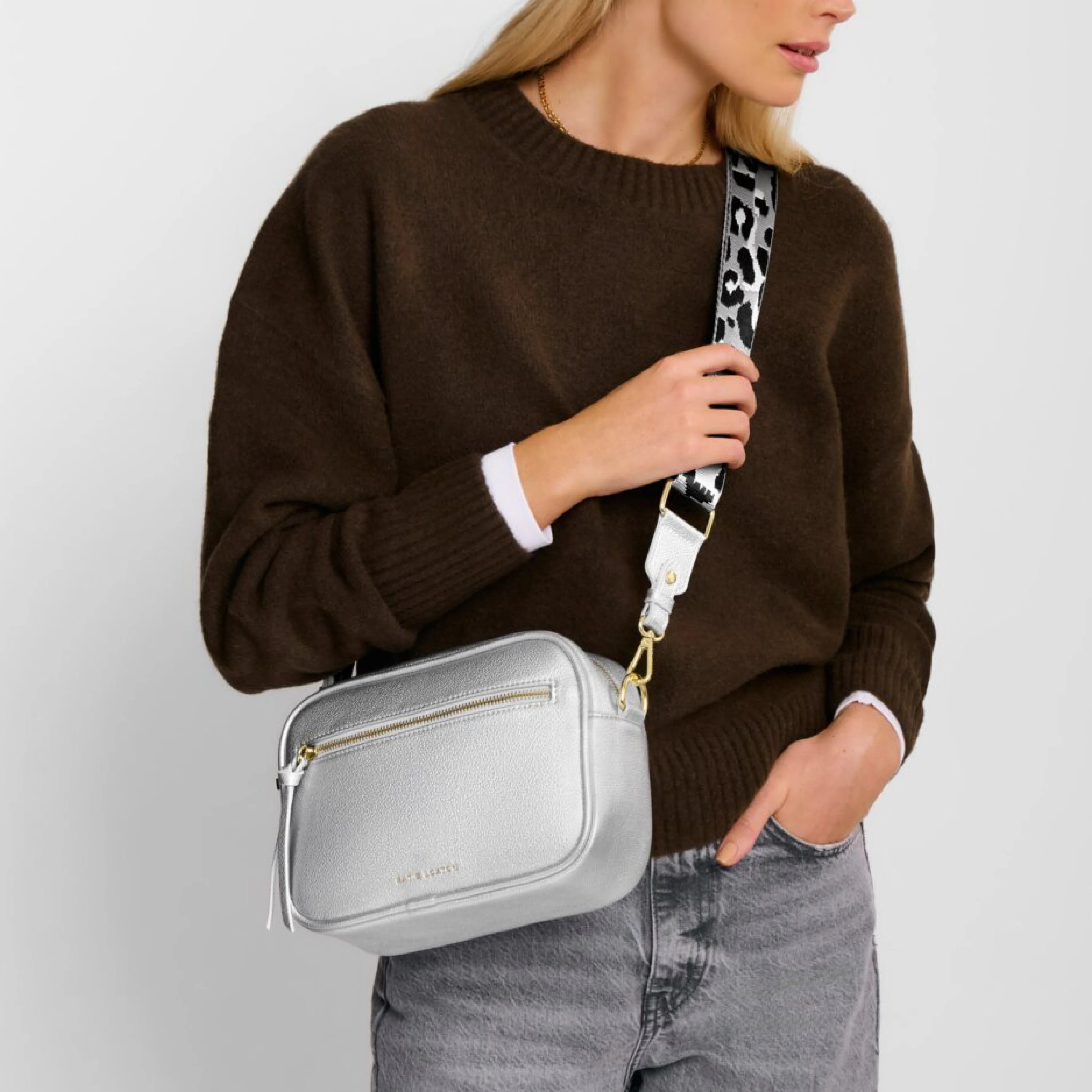 Hallie Crossbody Bag | Silver - Image 2