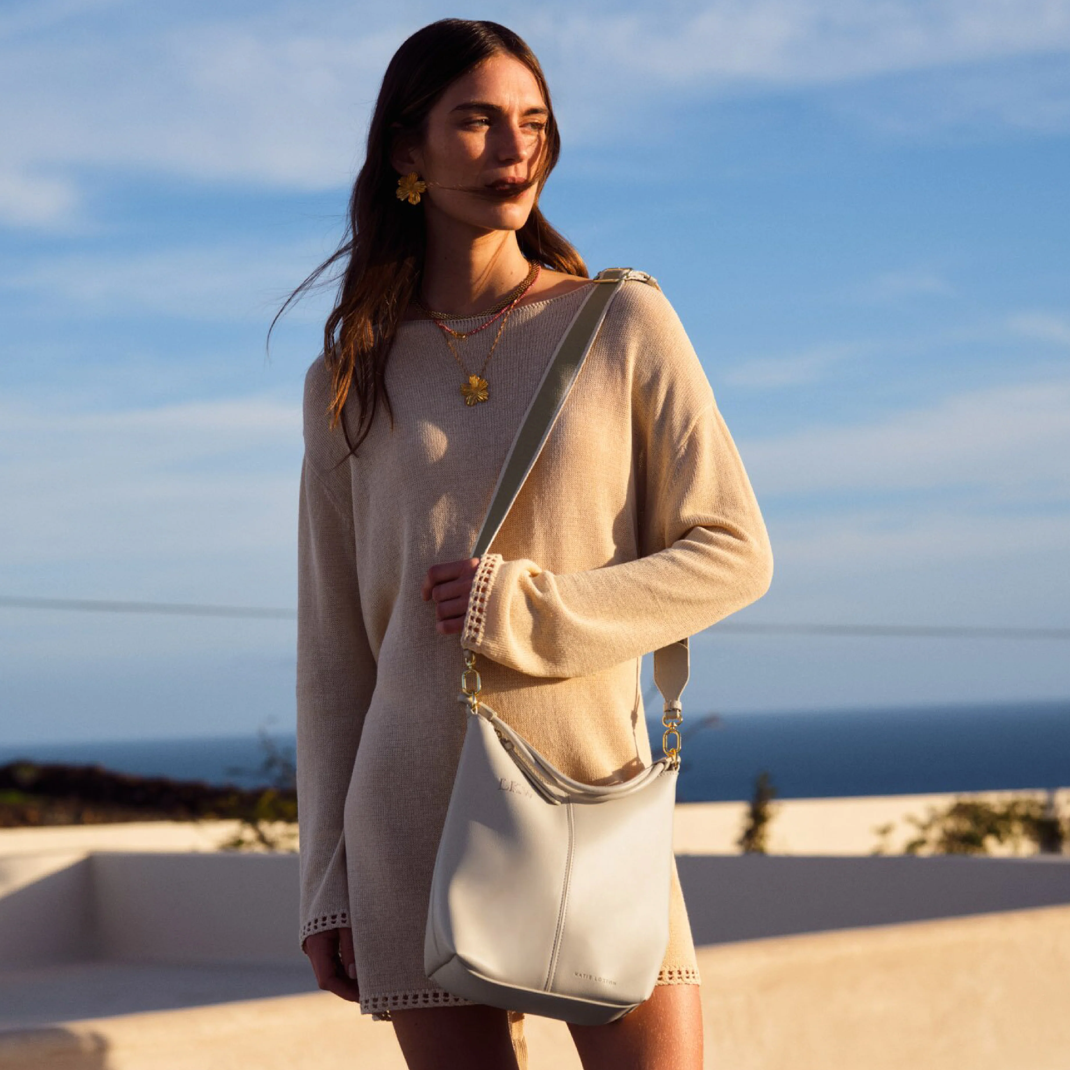 Hallie Satchel Bag | Oyster - Image 2