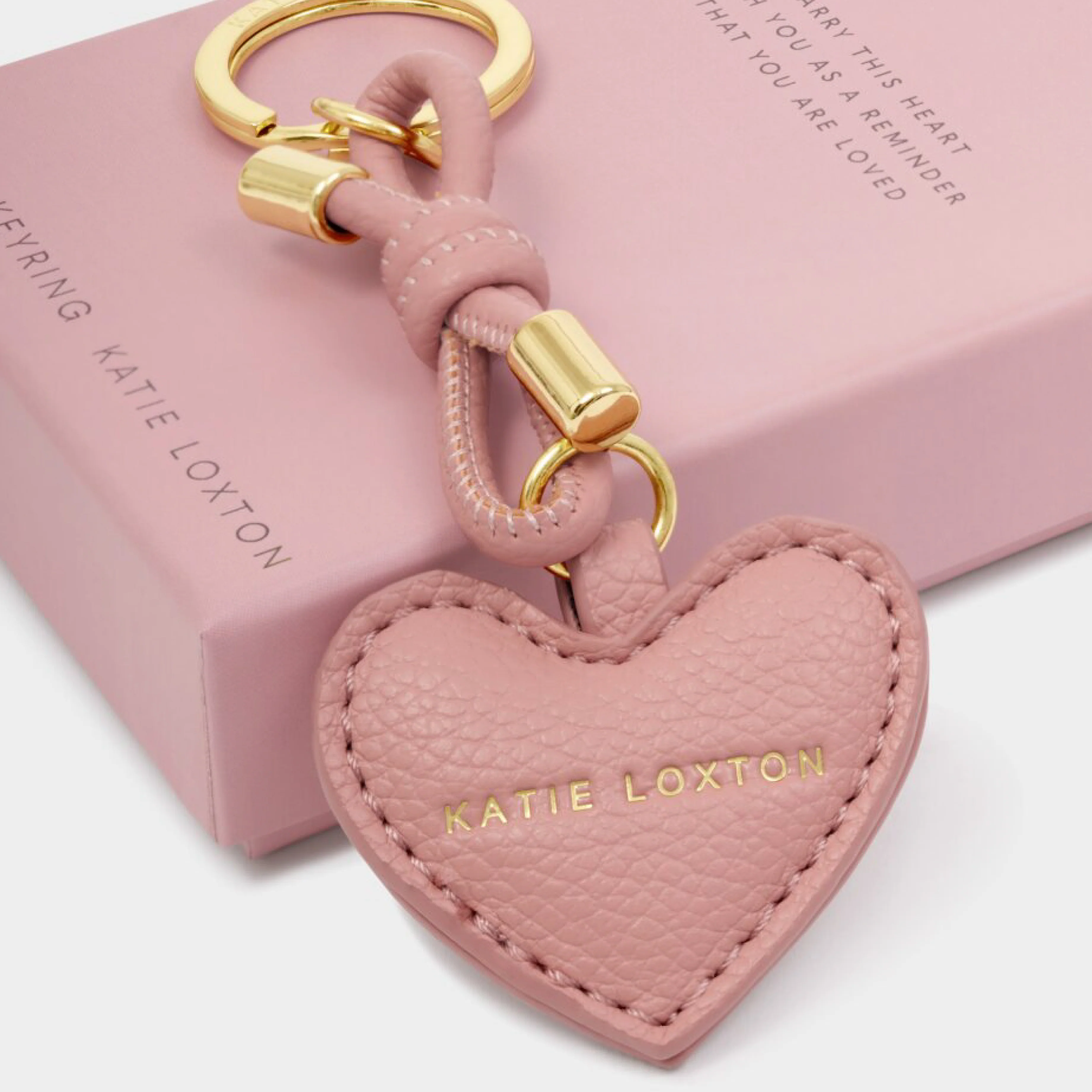 'Key To My Heart' Gift Boxed Keyring | Rose Pink - Image 3