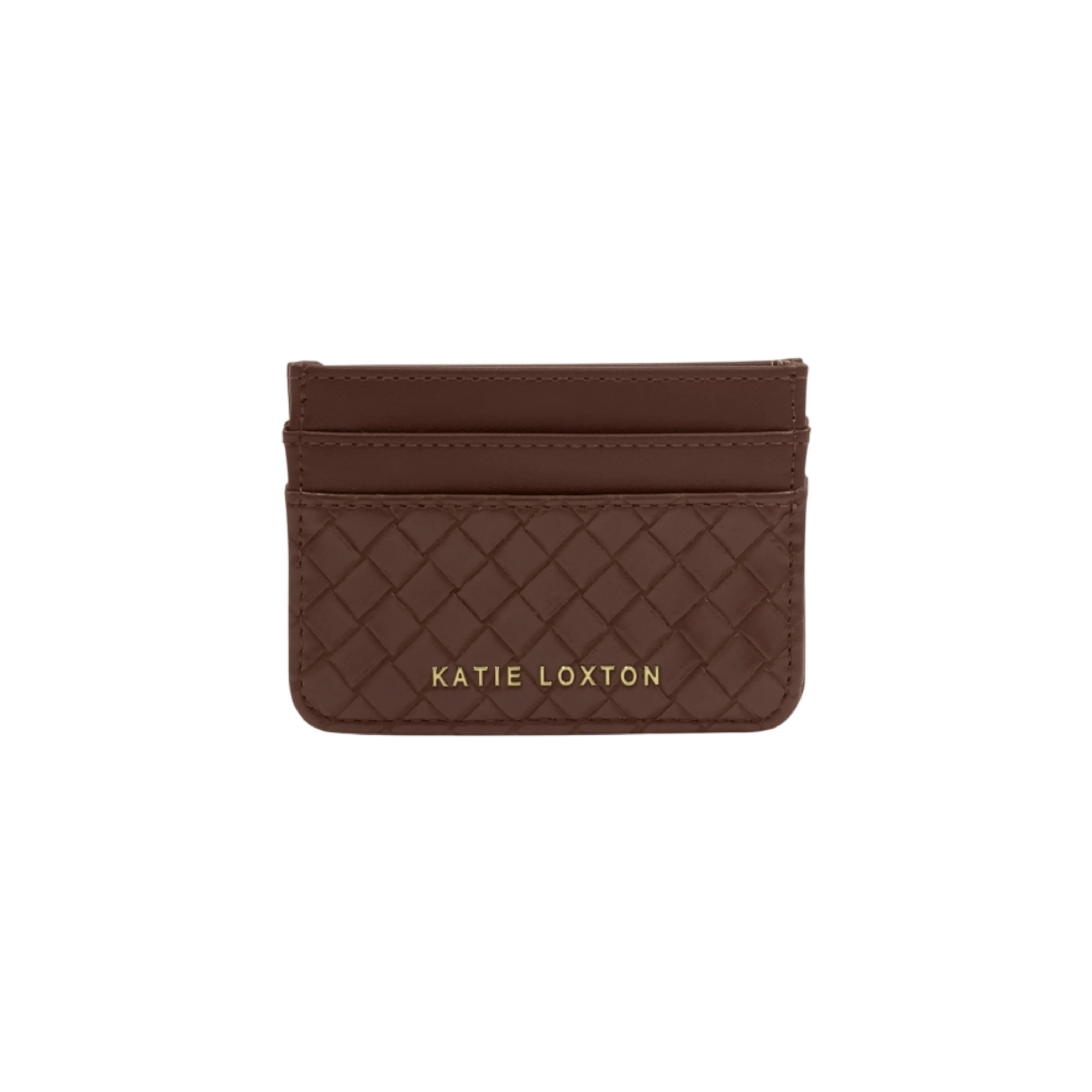 Nova Hand Woven Card Holder | Chocolate