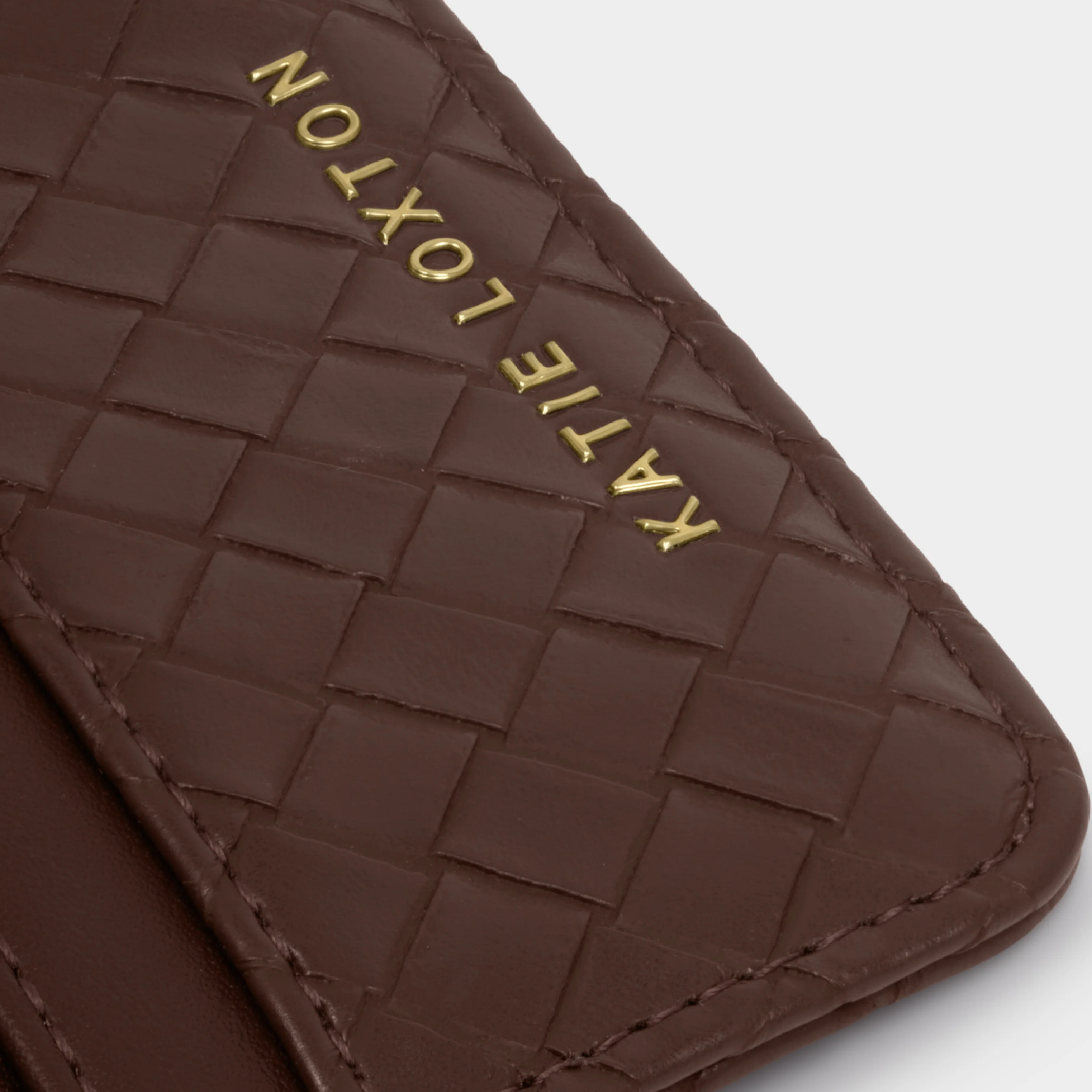 Nova Hand Woven Card Holder | Chocolate - Image 4