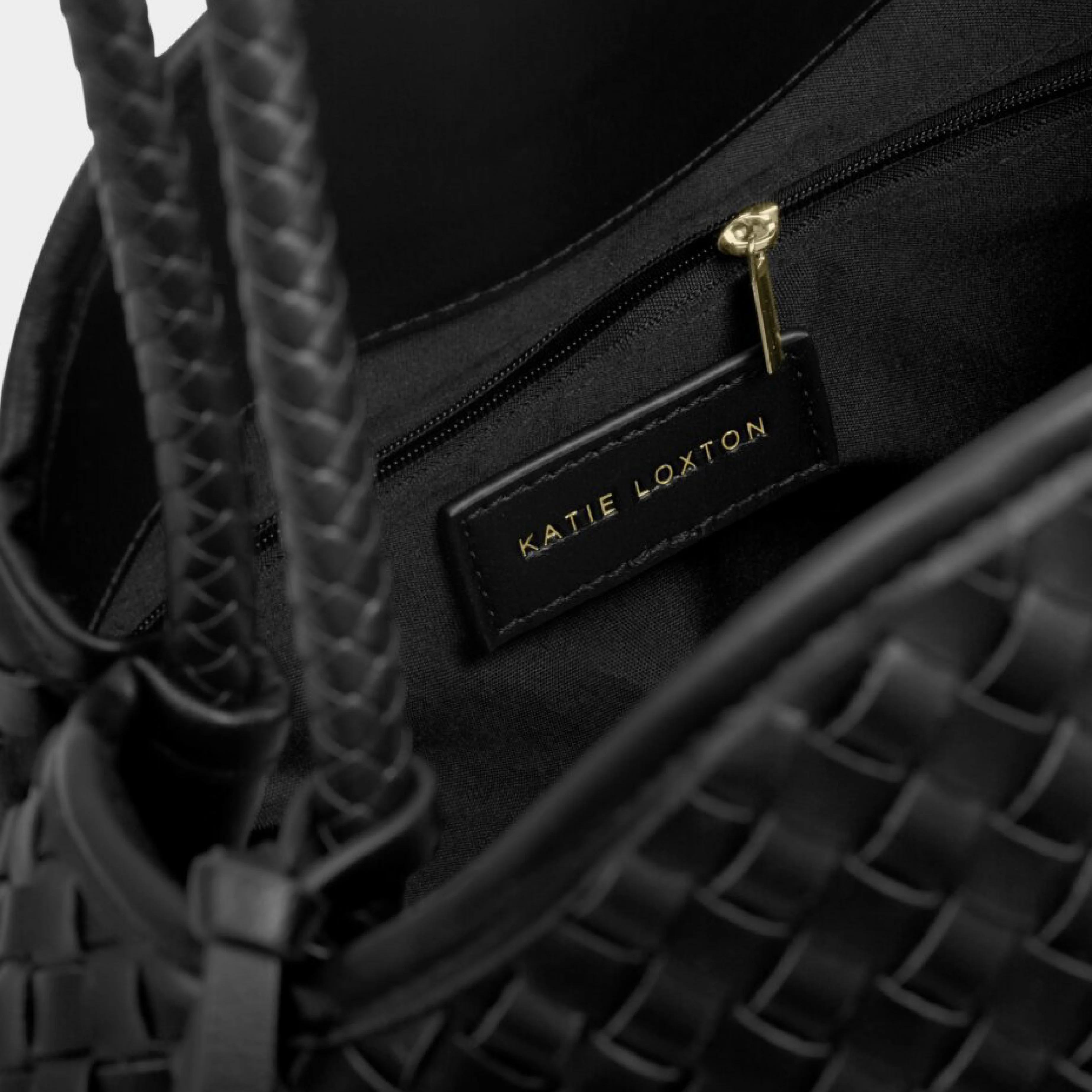 Nova Hand Woven Shoulder Bag | Black | Large - Image 4