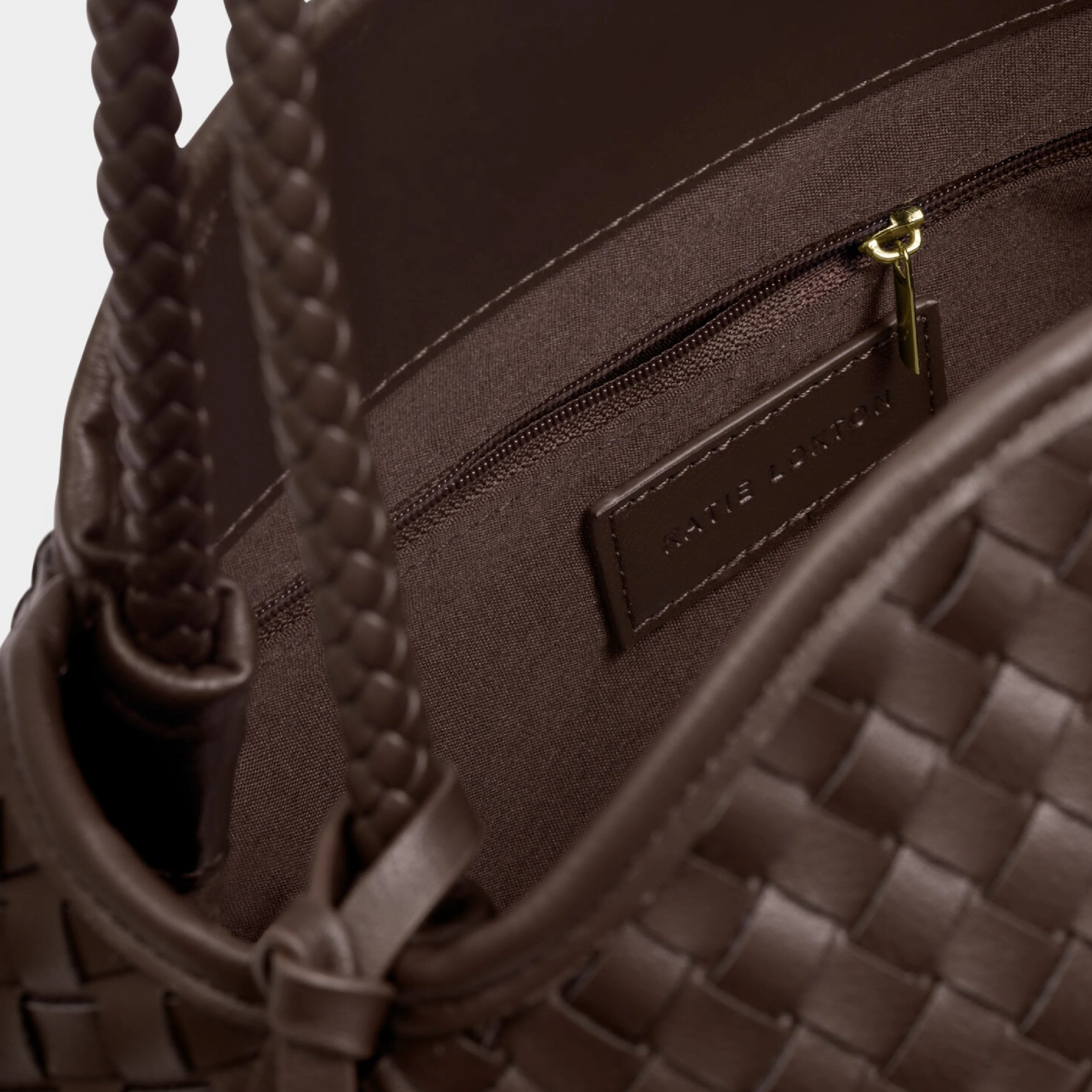Nova Hand Woven Shoulder Bag | Chocolate | Large - Image 3