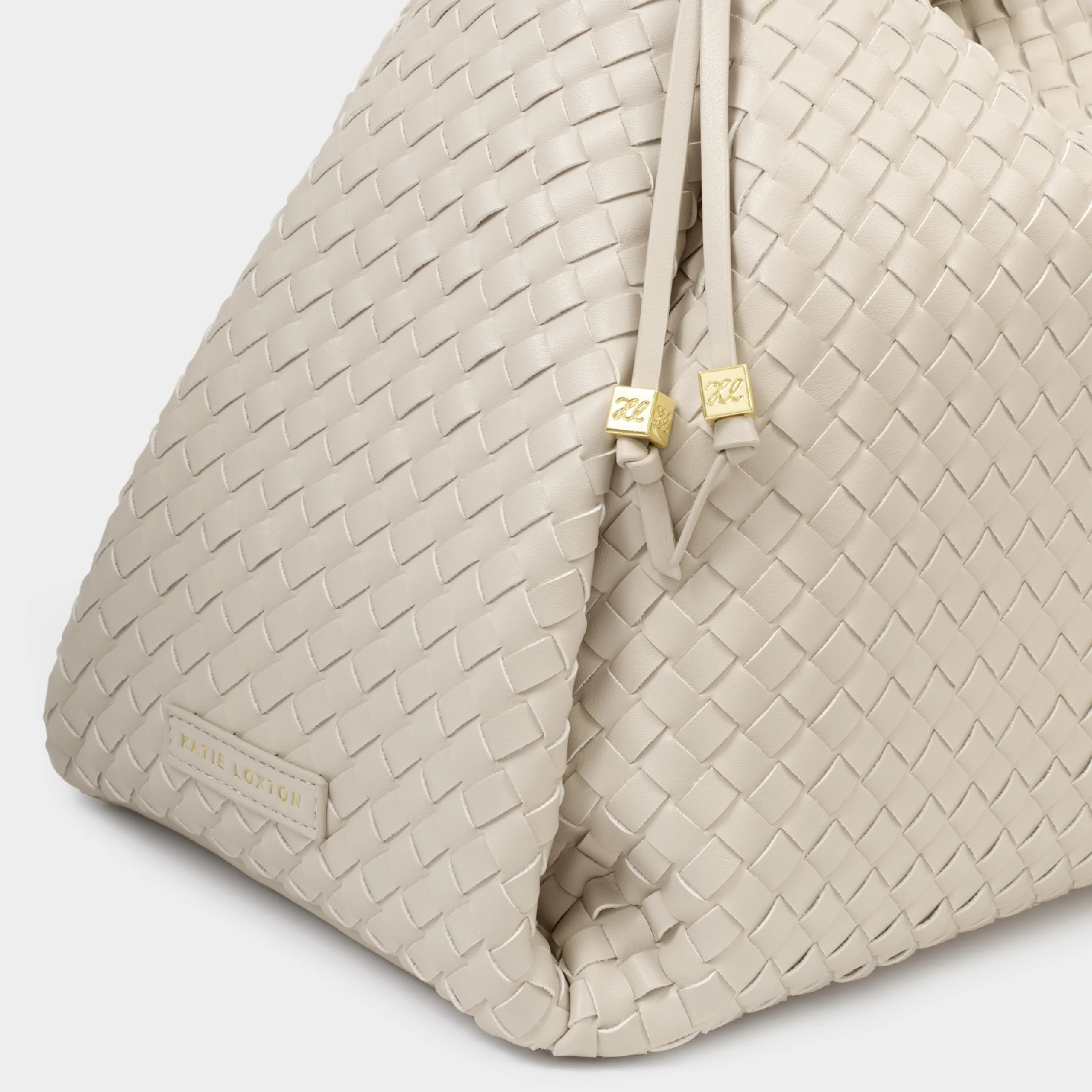 Nova Hand Woven Shoulder Bag | Oyster | Large - Image 5
