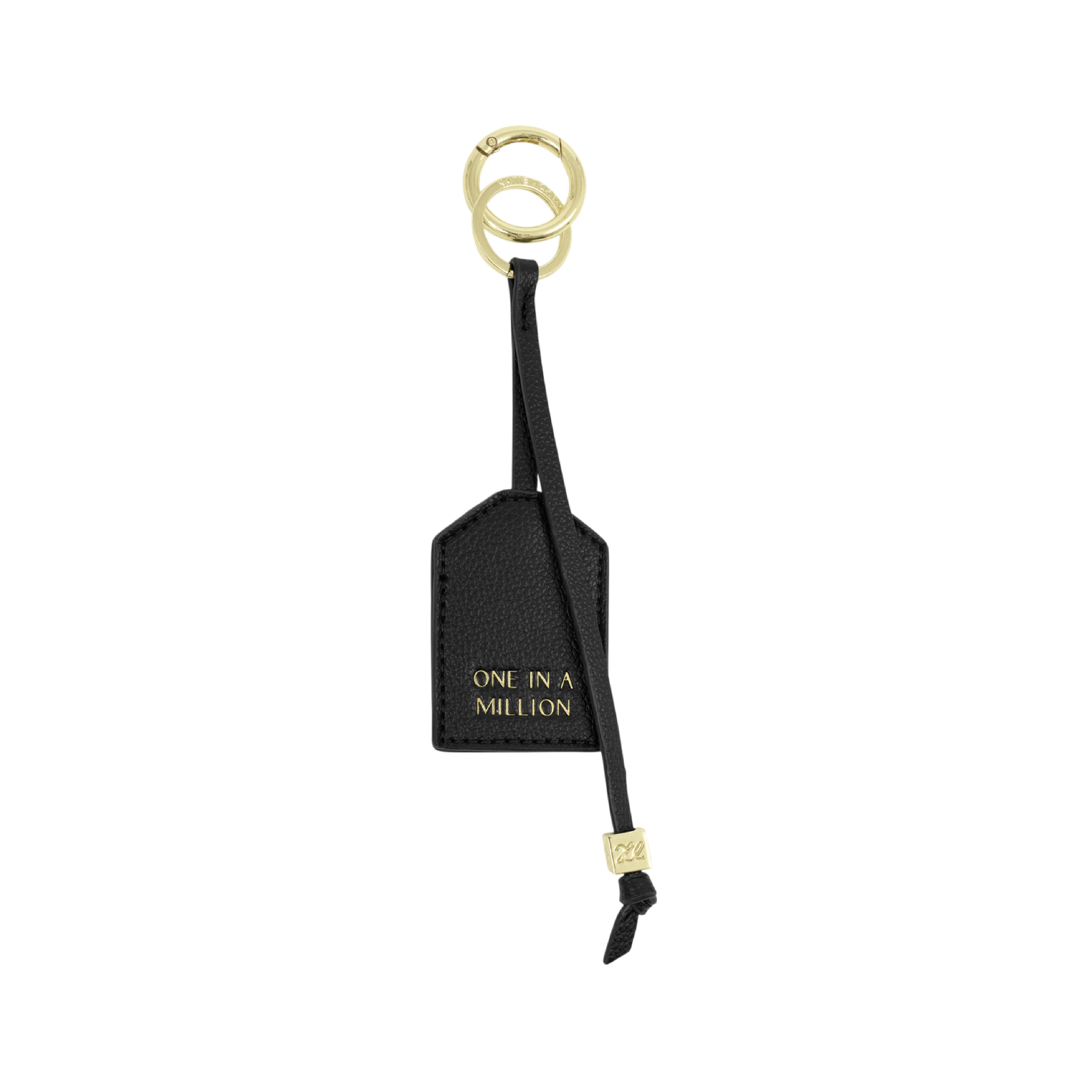 'One In A Million' Sentiment Tag Keyring | Black