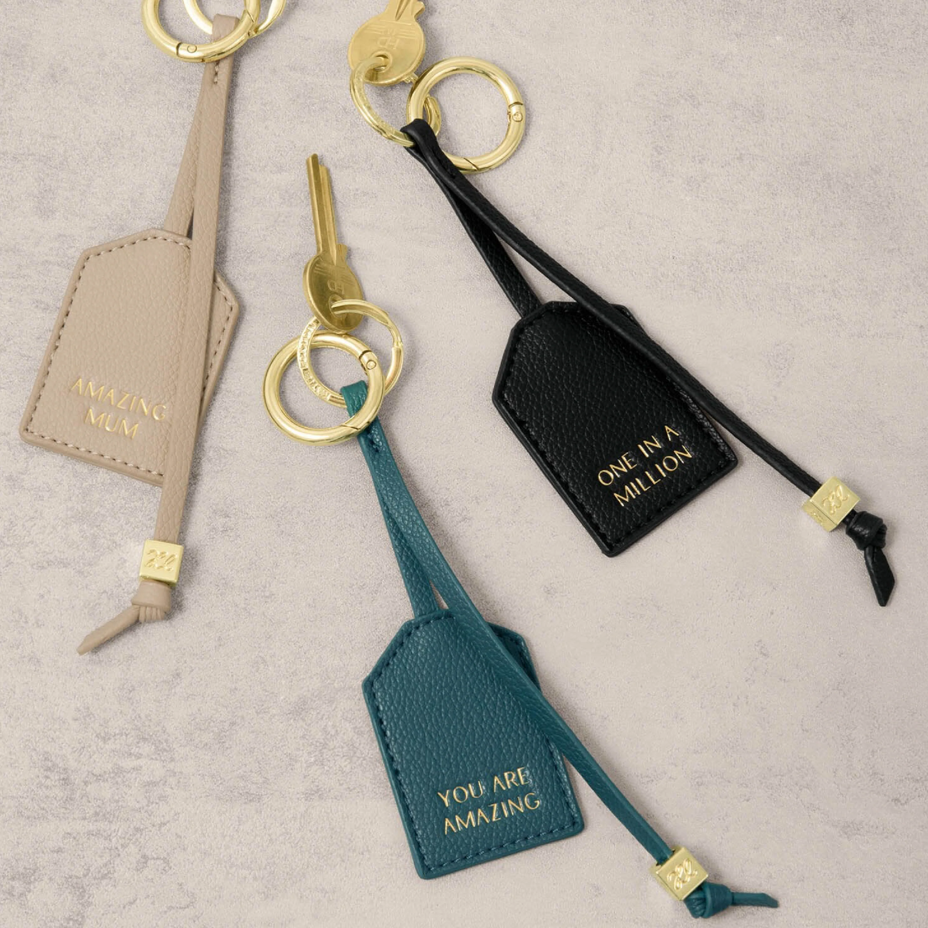 'One In A Million' Sentiment Tag Keyring | Black - Image 5