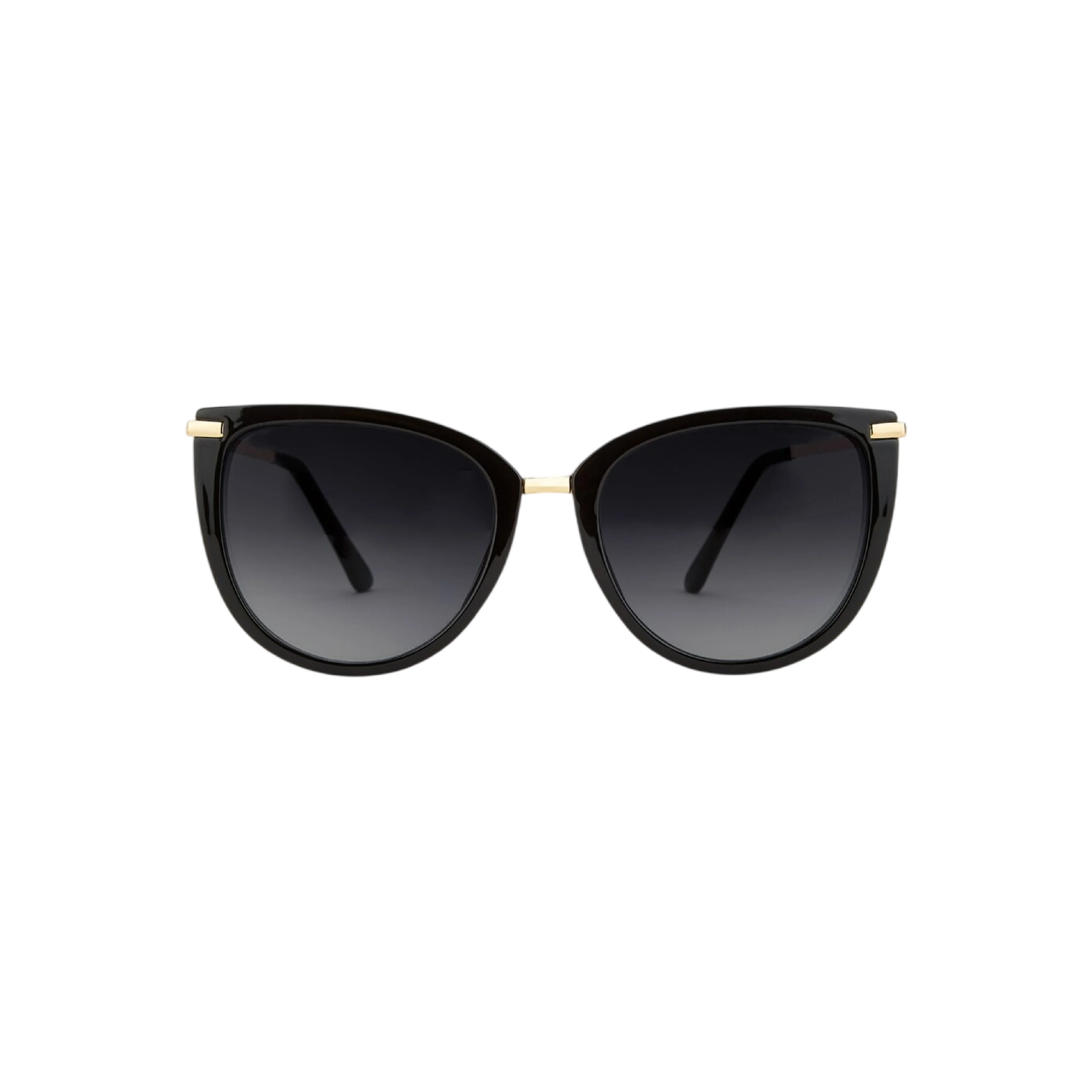 Sardinia Round Cat-Eye Sunglasses | Black