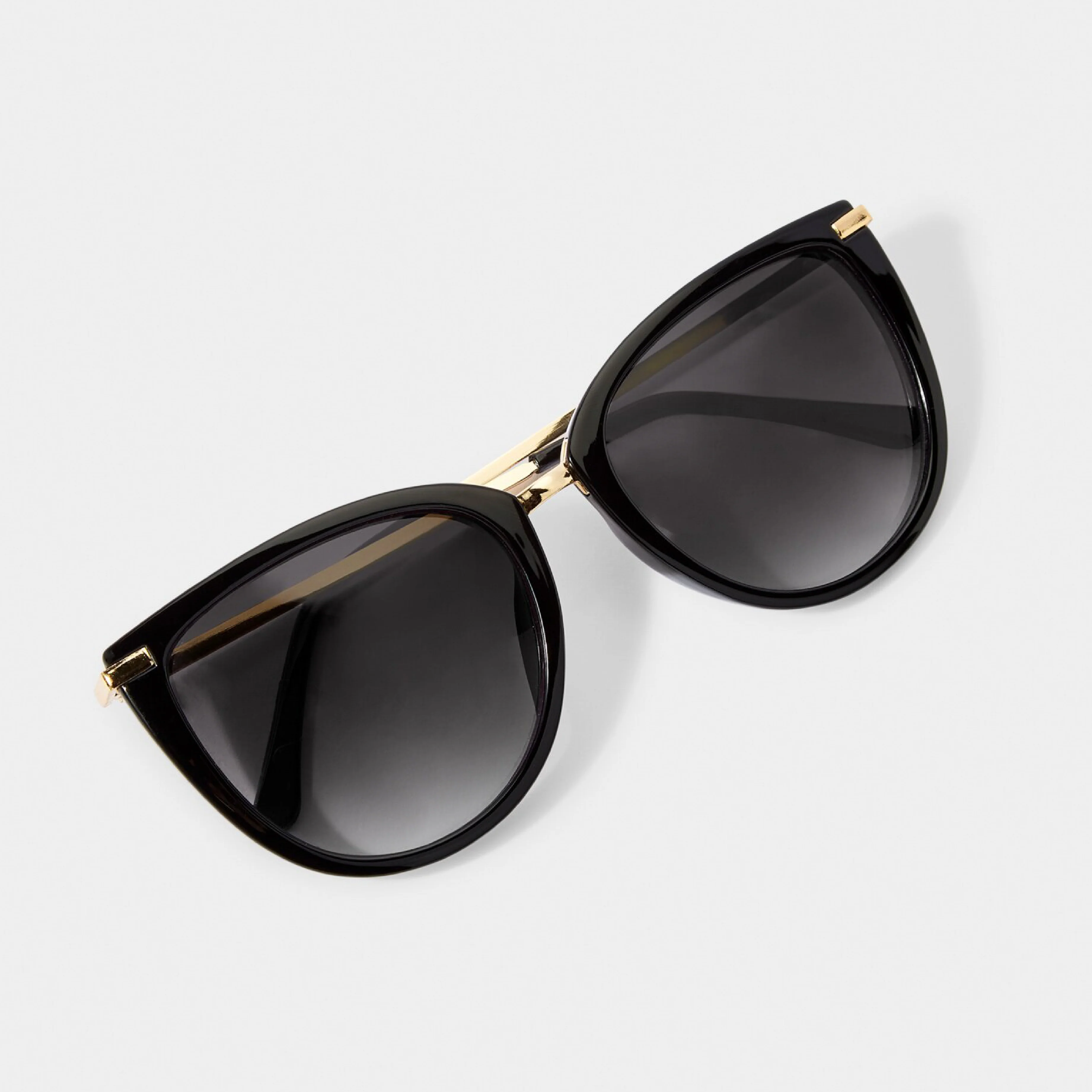 Sardinia Round Cat-Eye Sunglasses | Black - Image 3