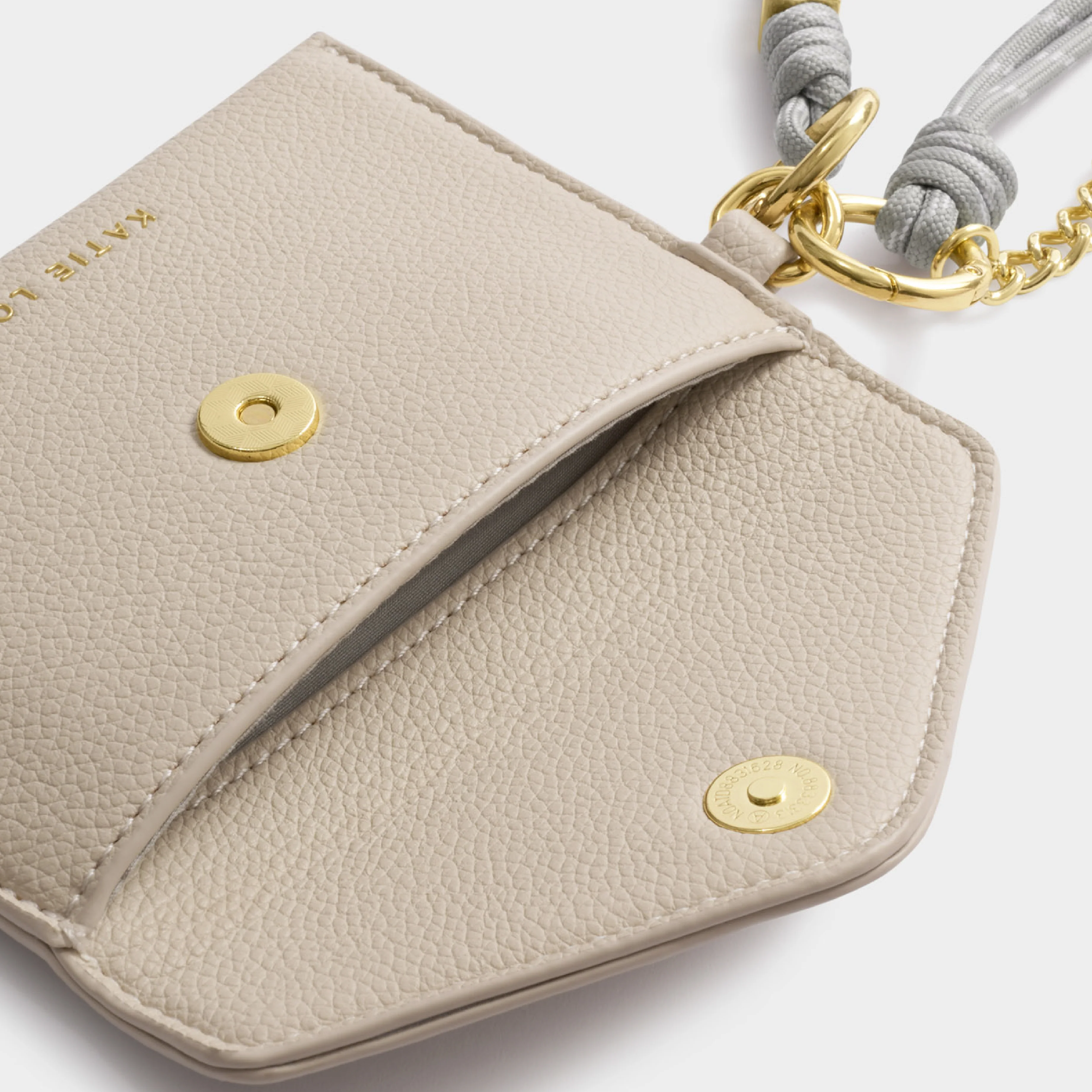 Suedette Purse with Cord | Oyster - Image 3