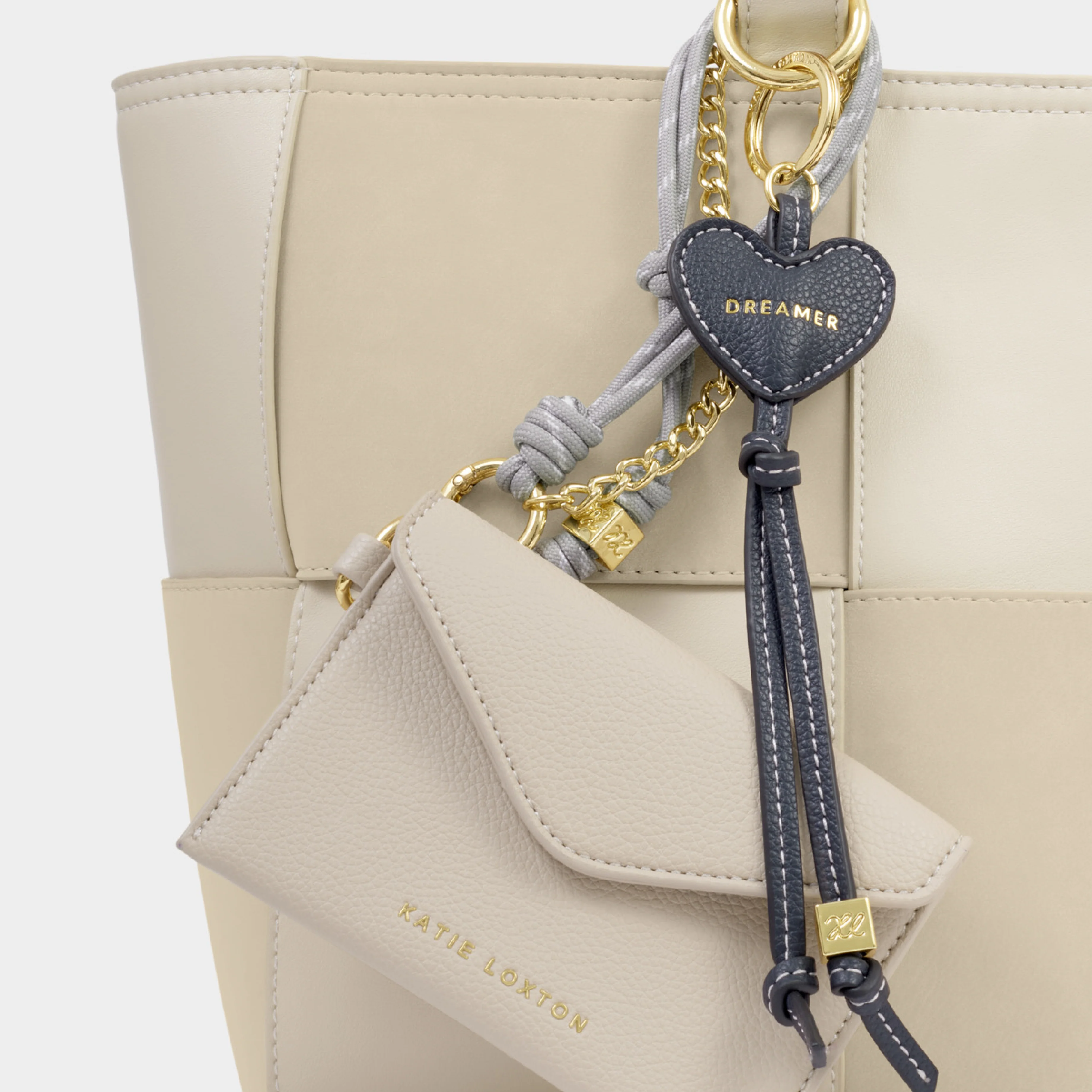 Suedette Purse with Cord | Oyster - Image 5