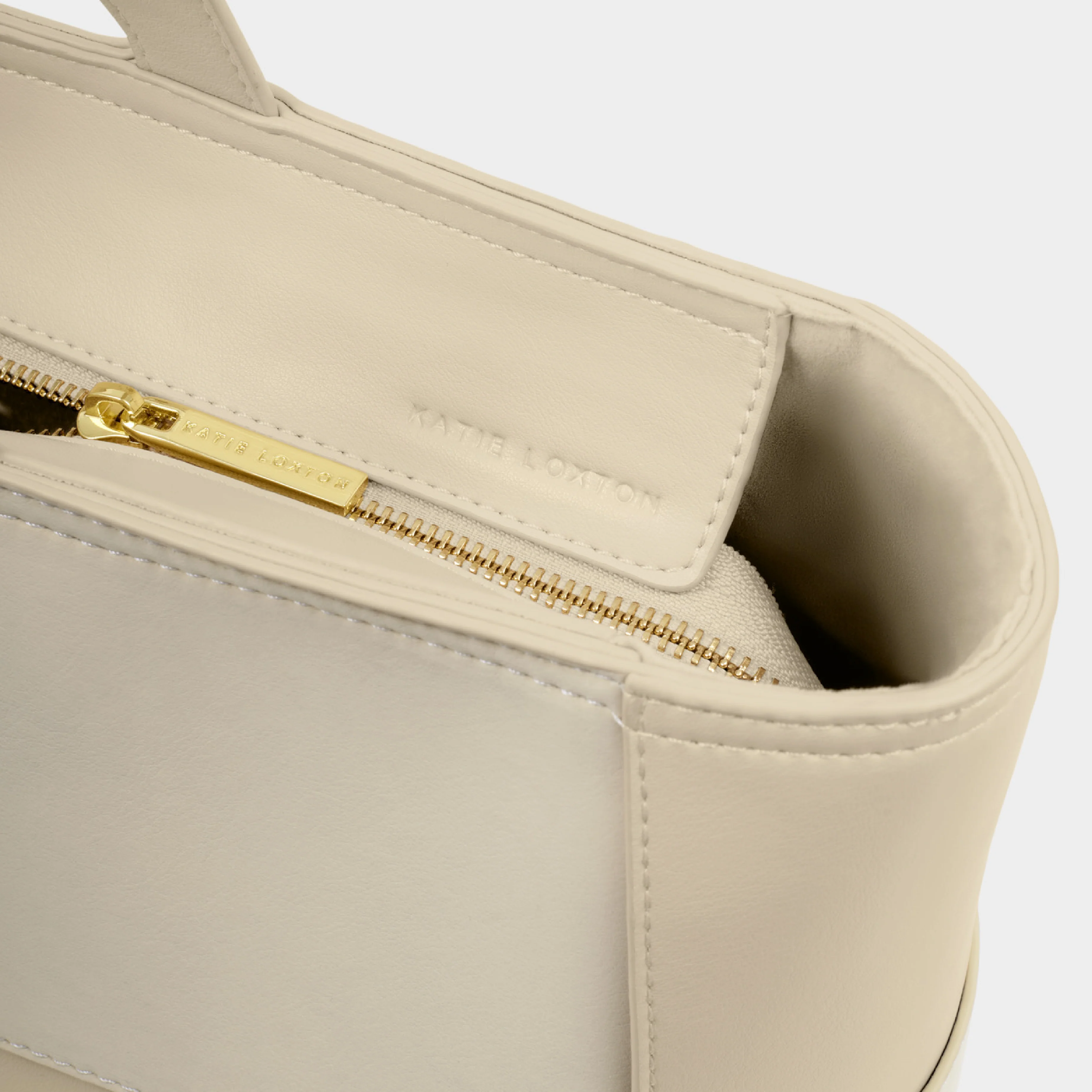 Taya Hand Woven Suedette Shoulder Bag | Off White - Image 3