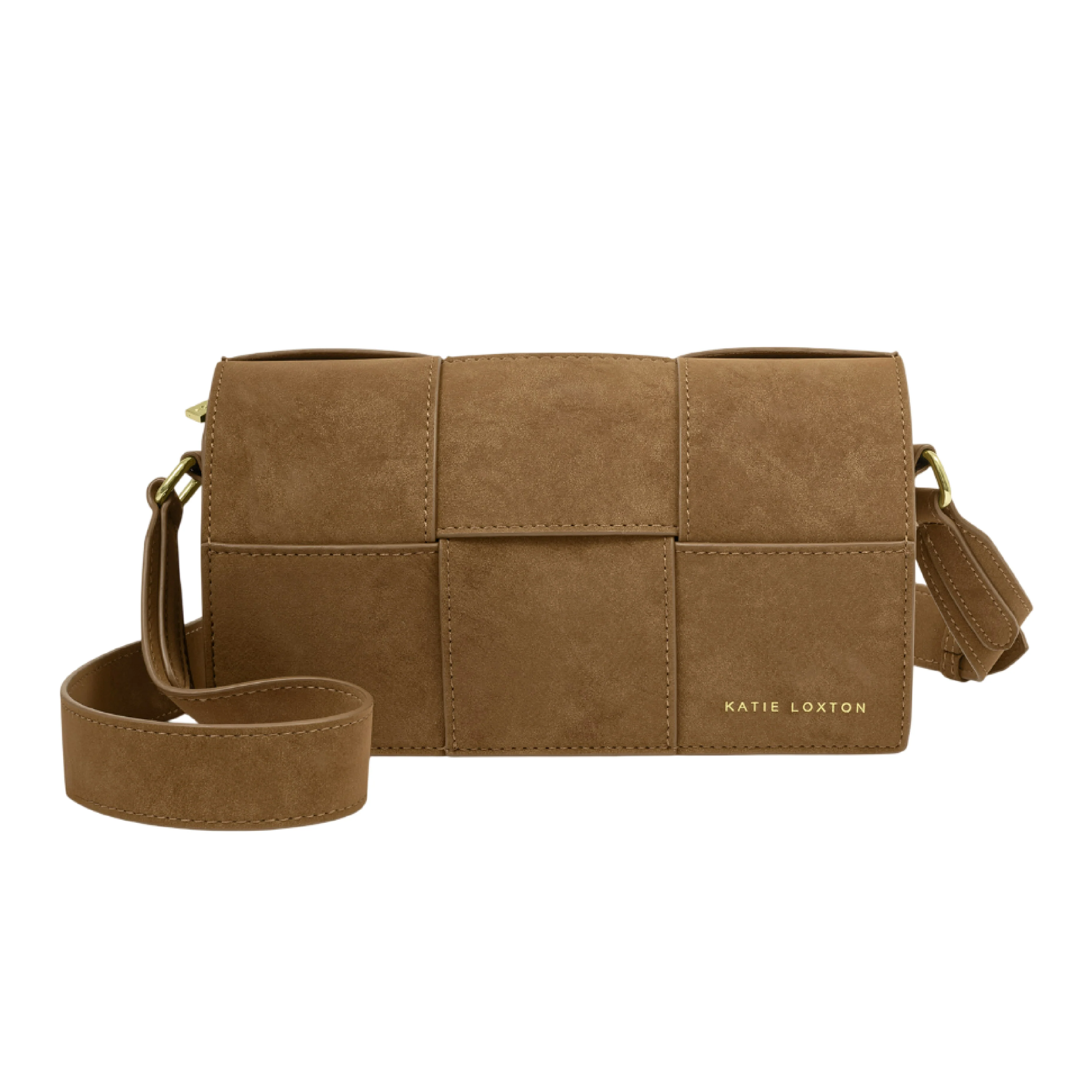 Taya Suedette Crossbody Bag | Caramel