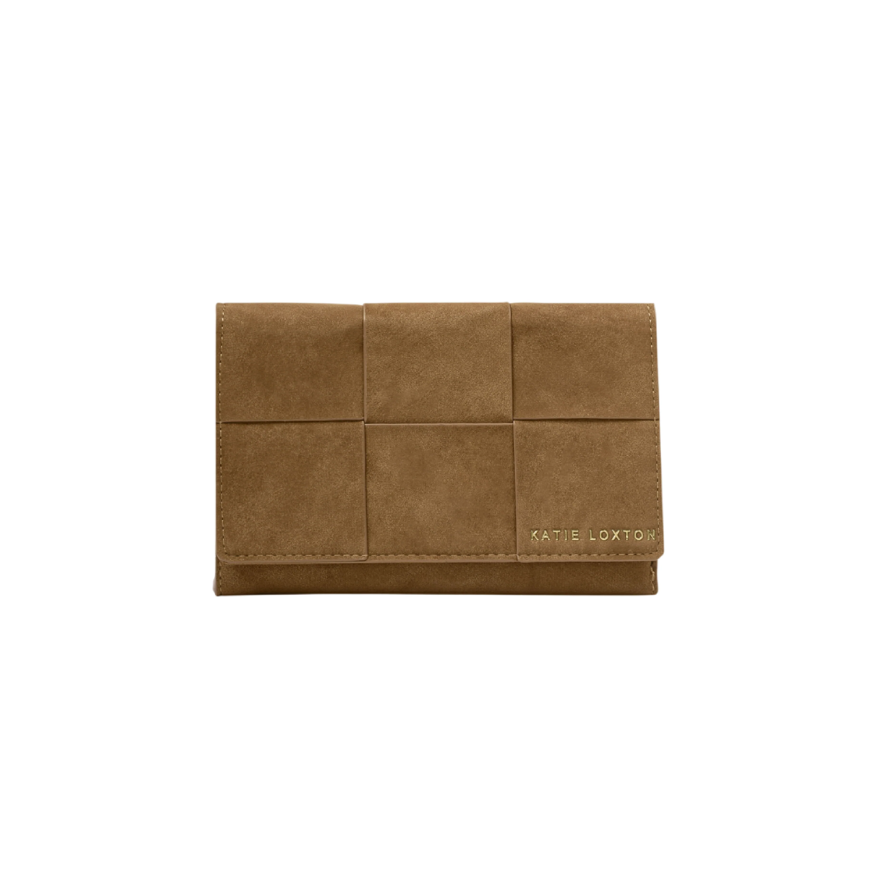 Taya Woven Suedette Purse | Caramel