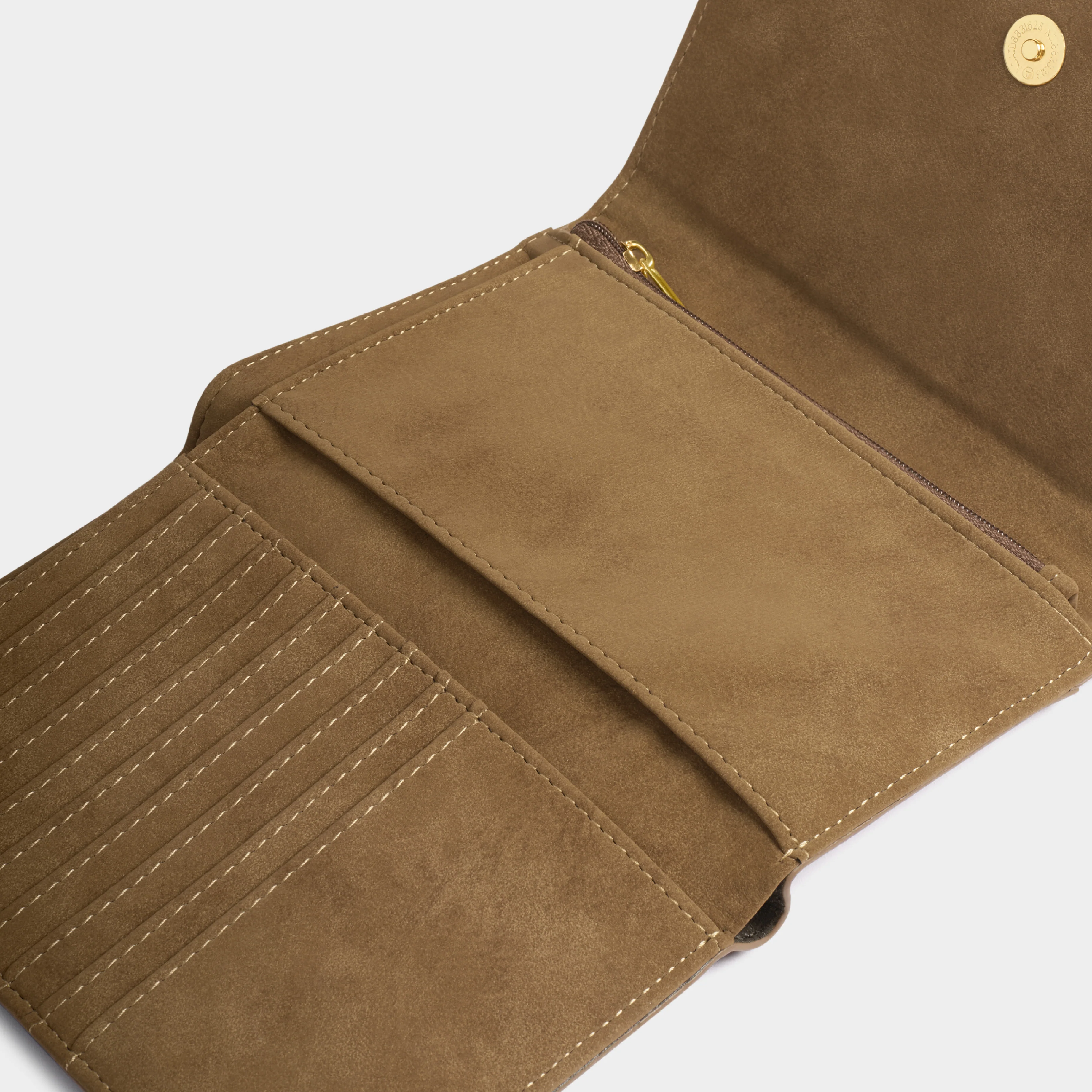 Taya Woven Suedette Purse | Caramel - Image 3