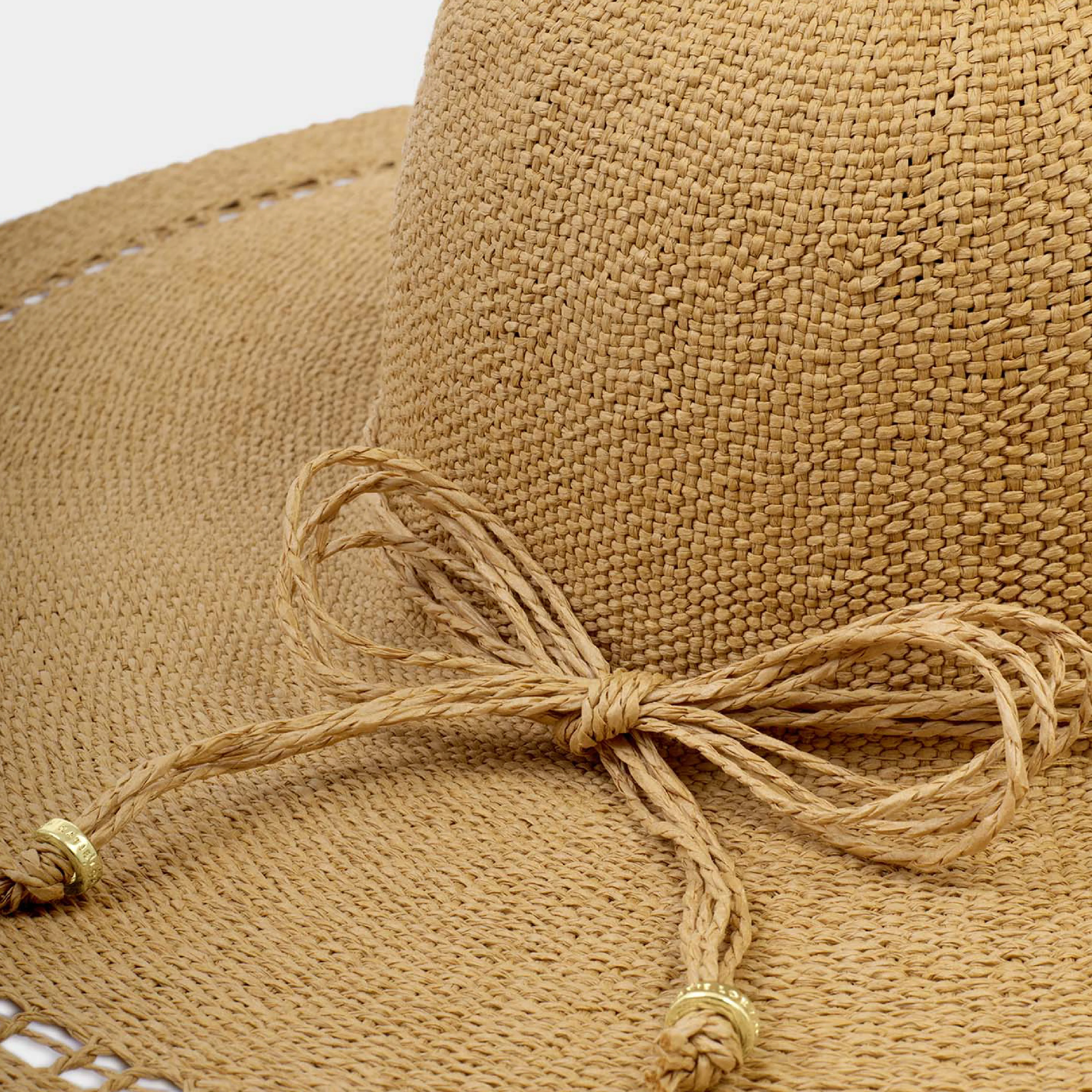 Wide Brim Floppy Straw Hat | Natural - Image 3