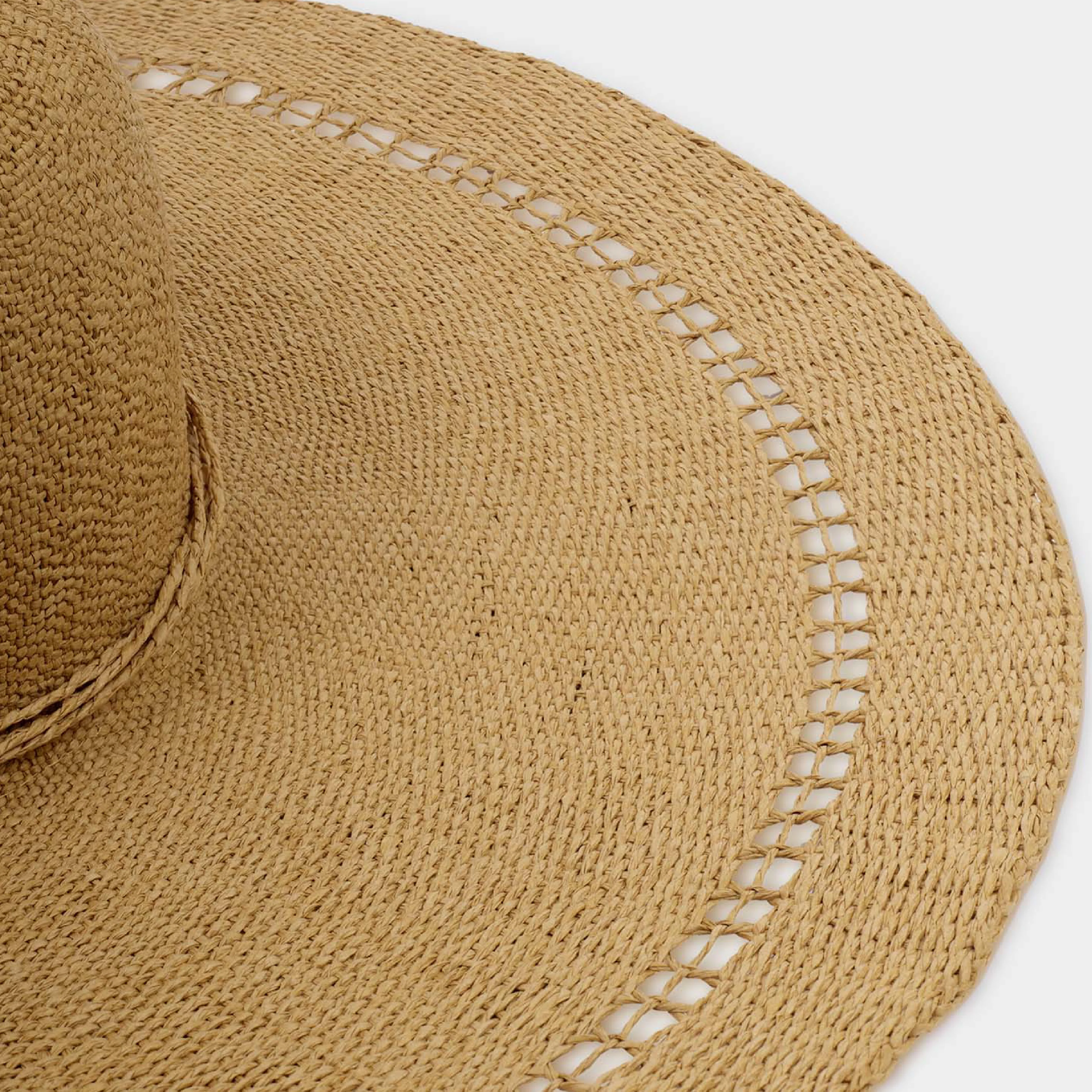 Wide Brim Floppy Straw Hat | Natural - Image 5