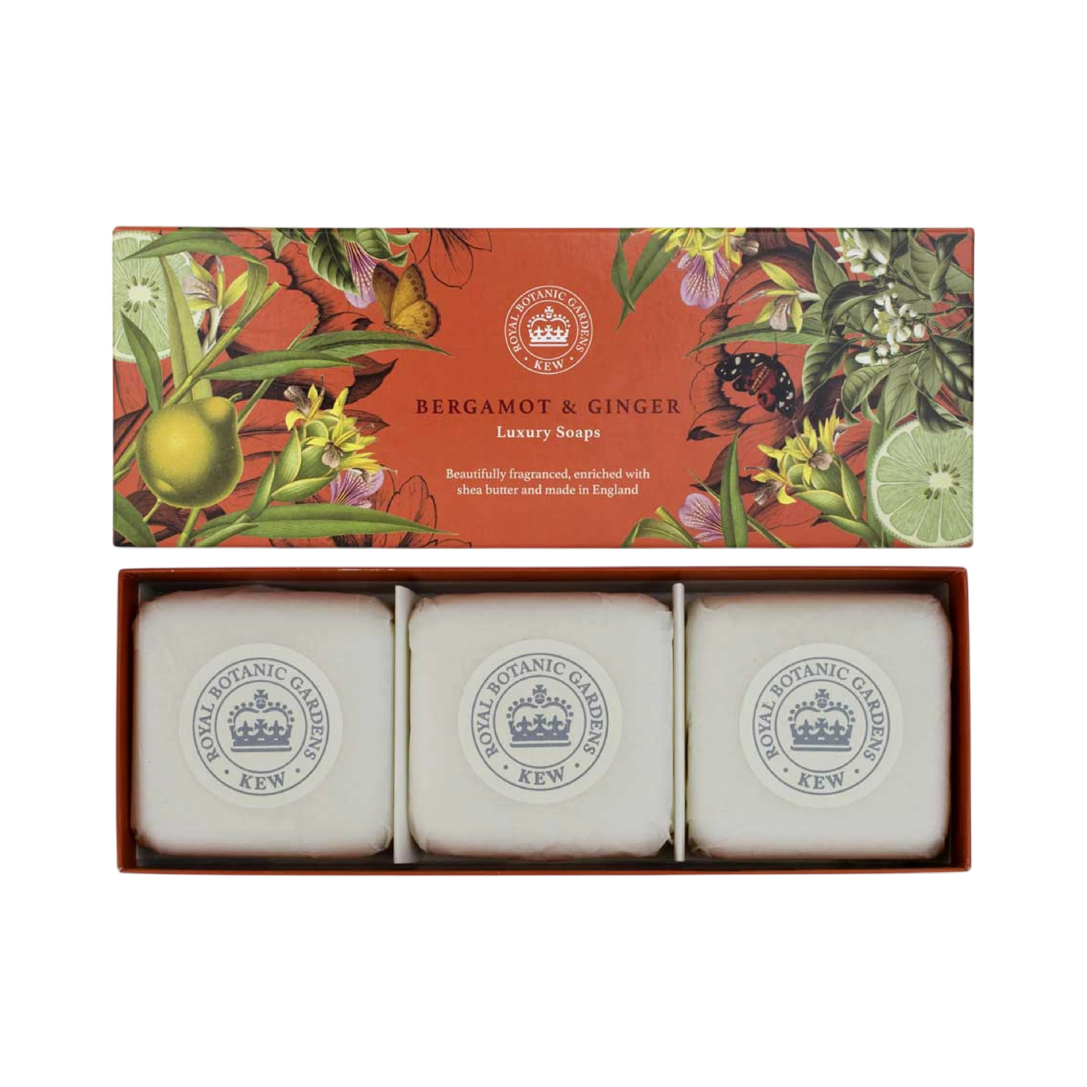 Begamot & Ginger Triple Soap Gift Box - Image 3