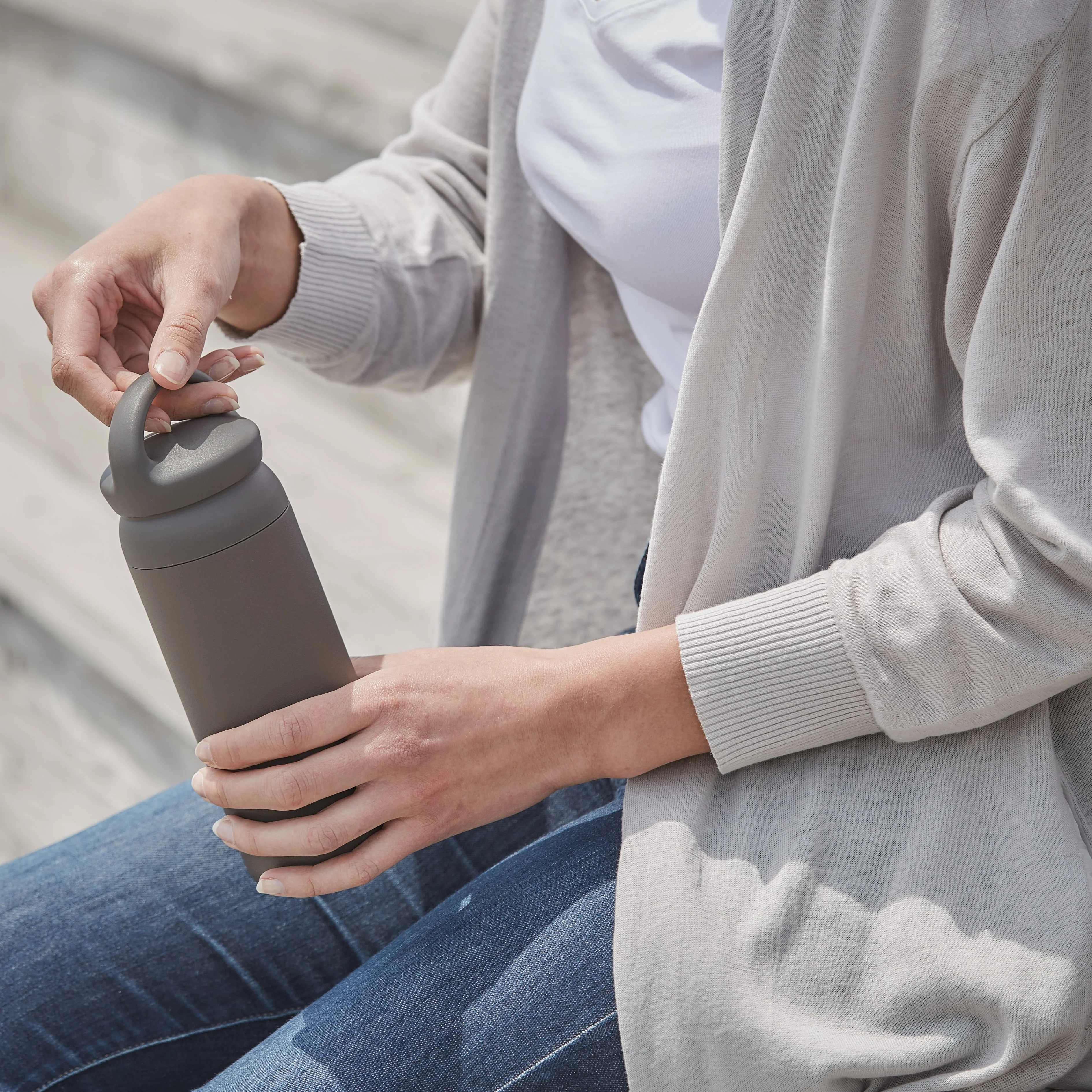 DAY OFF Travel Tumbler | Dark Grey | 500ml - Image 4