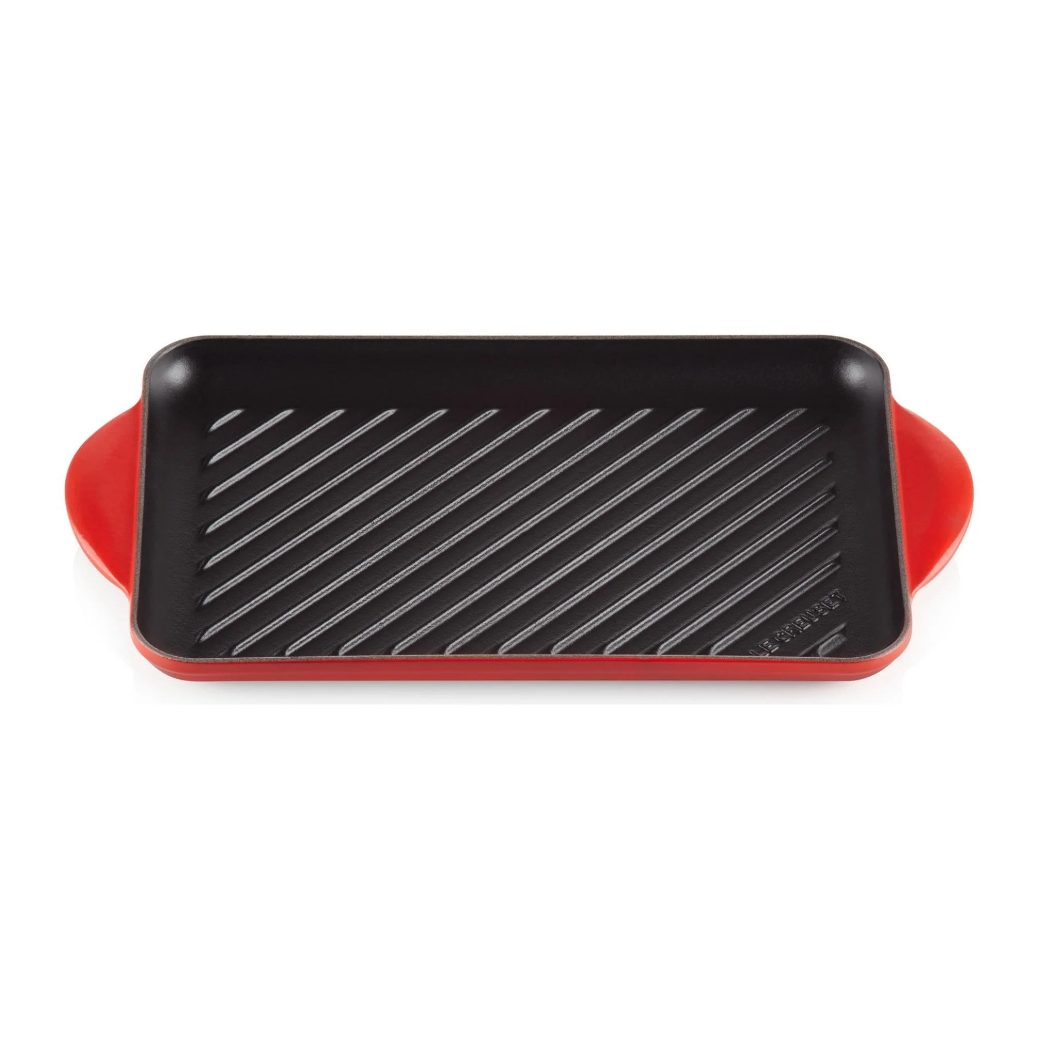Cast Iron Rectangular Grill | Cerise | 32cm - Image 2