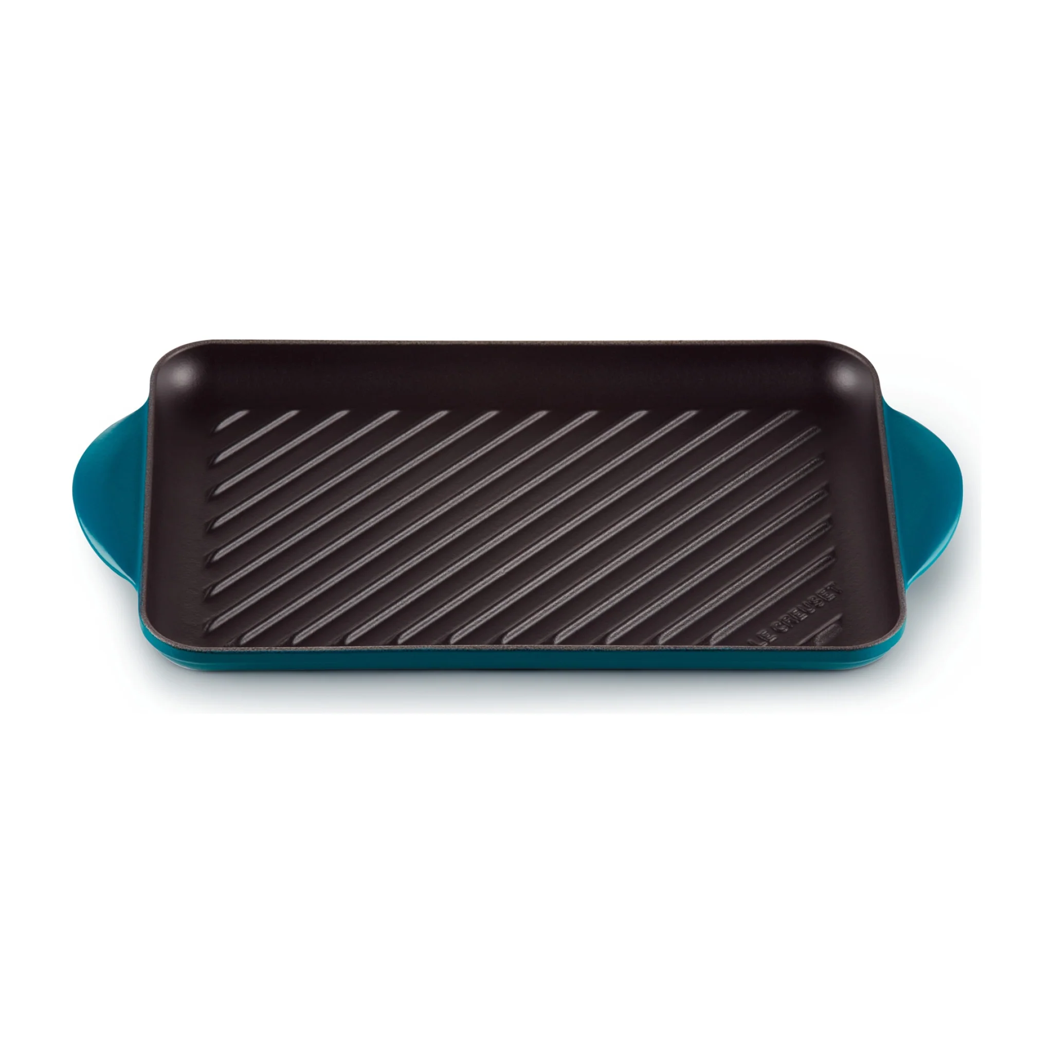 Cast Iron Rectangular Grill | Deep Teal | 32cm - Image 2
