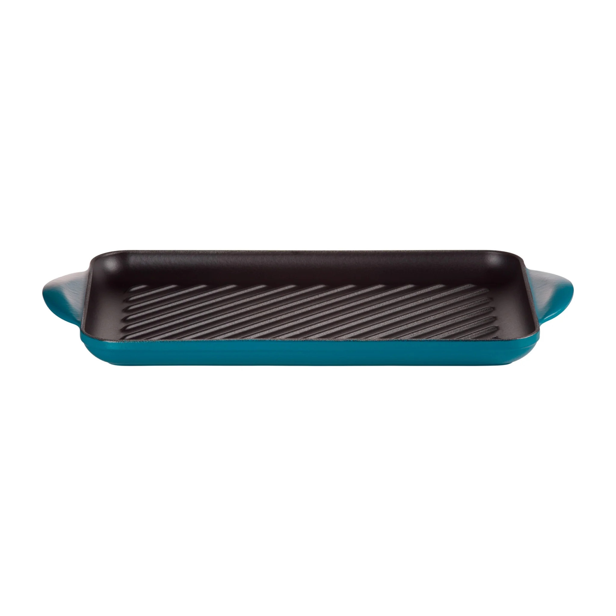 Cast Iron Rectangular Grill | Deep Teal | 32cm - Image 3