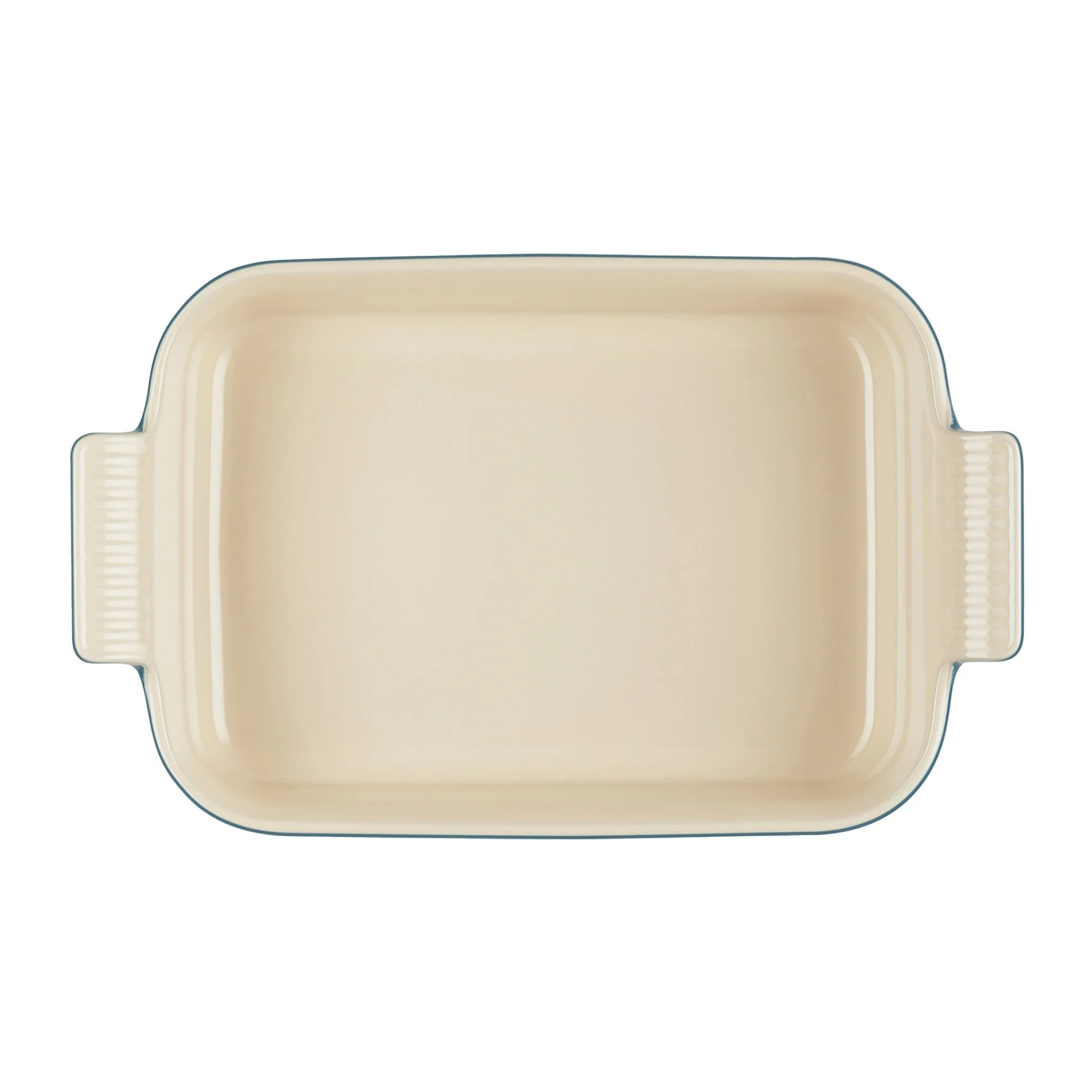 Deep Rectangular Heritage Dish | Stoneware | Deep Teal | 26cm - Image 3