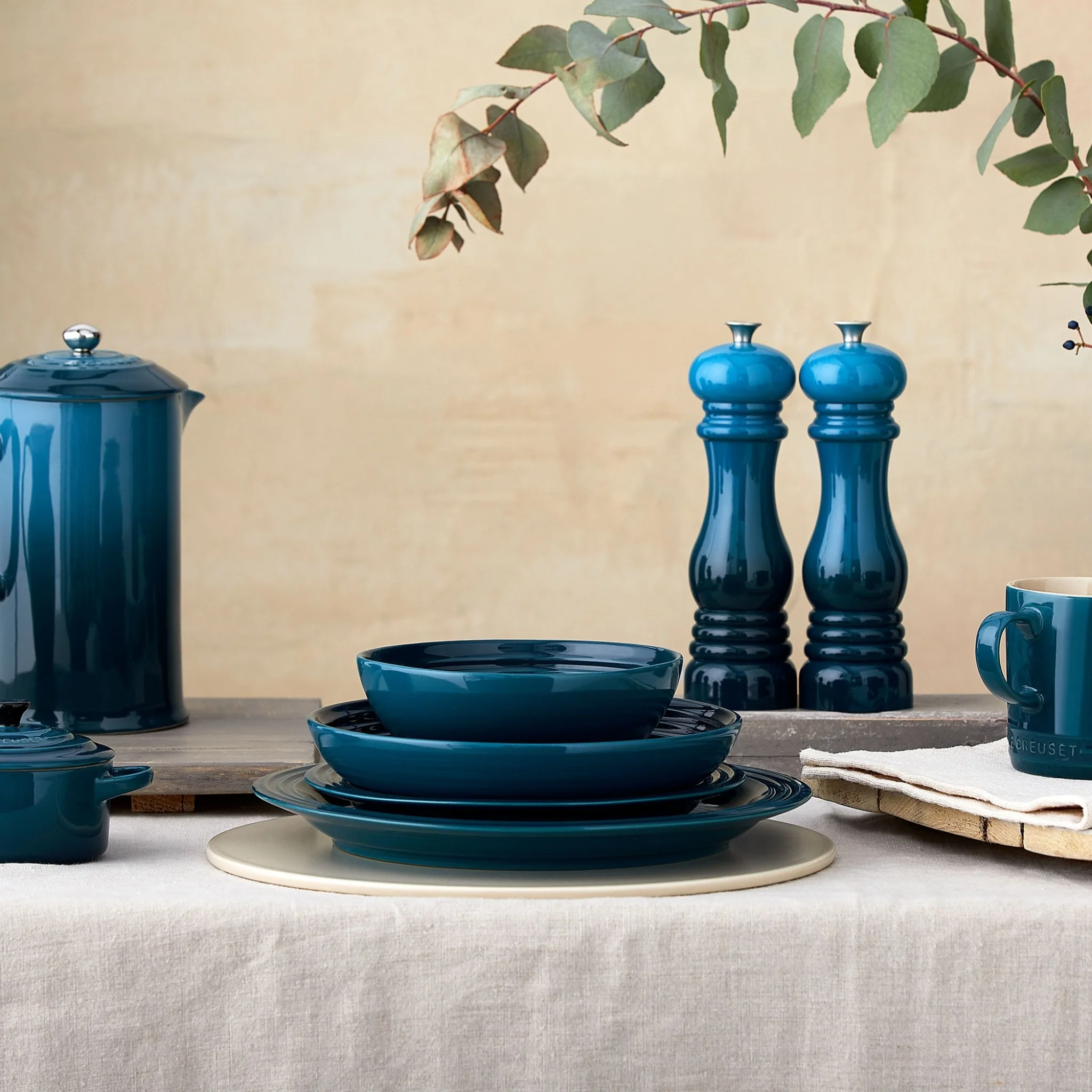 Dinner Plate | Stoneware | Deep Teal | 27cm - Image 2