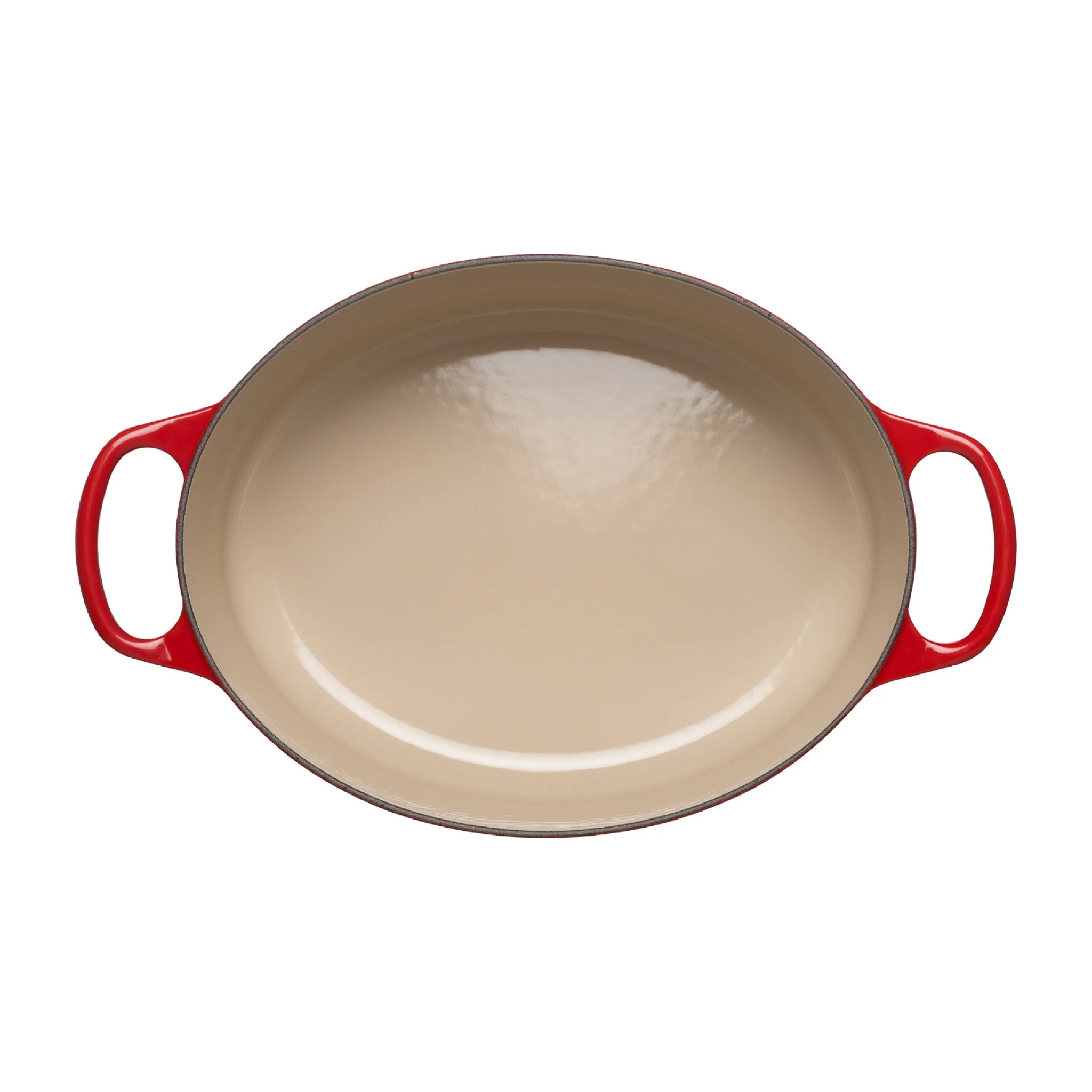 Oval Cast Iron Casserole Dish | Cerise | 27cm - Image 3