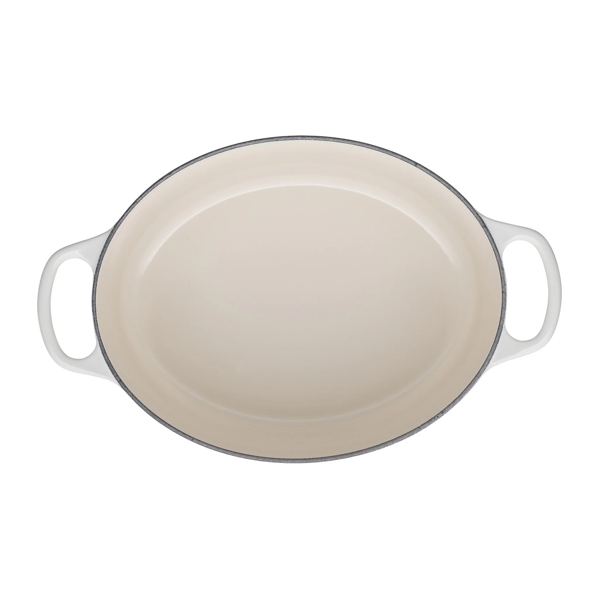 Oval Cast Iron Casserole Dish | Meringue | 27cm - Image 3
