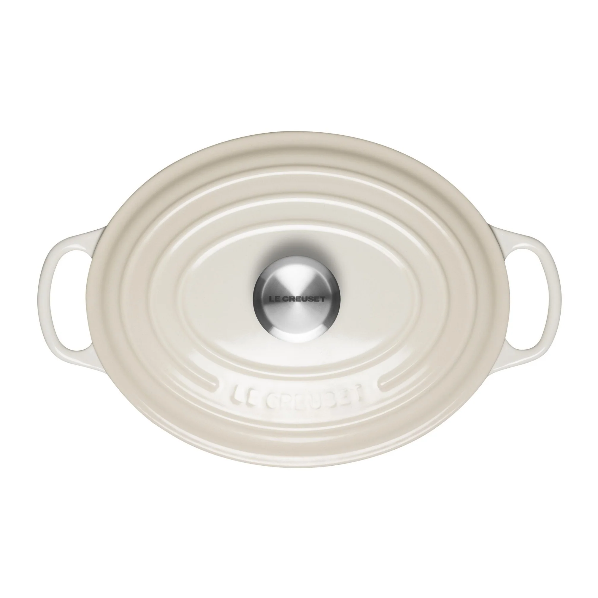 Oval Cast Iron Casserole Dish | Meringue | 27cm - Image 4