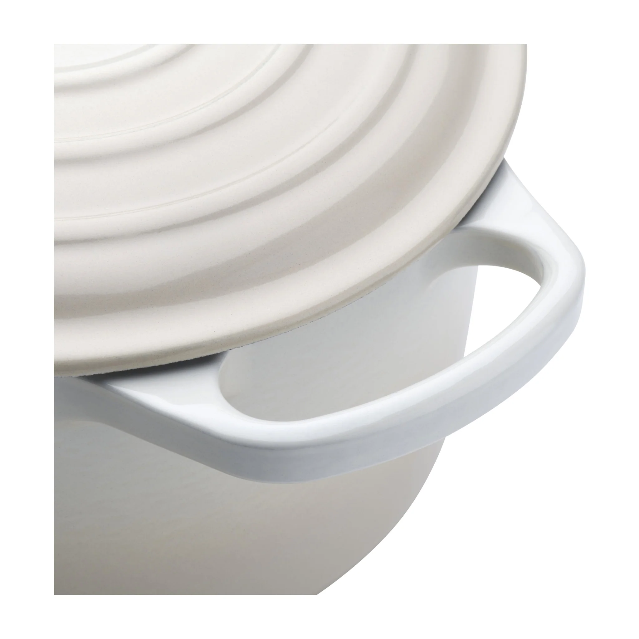 Oval Cast Iron Casserole Dish | Meringue | 29cm - Image 5