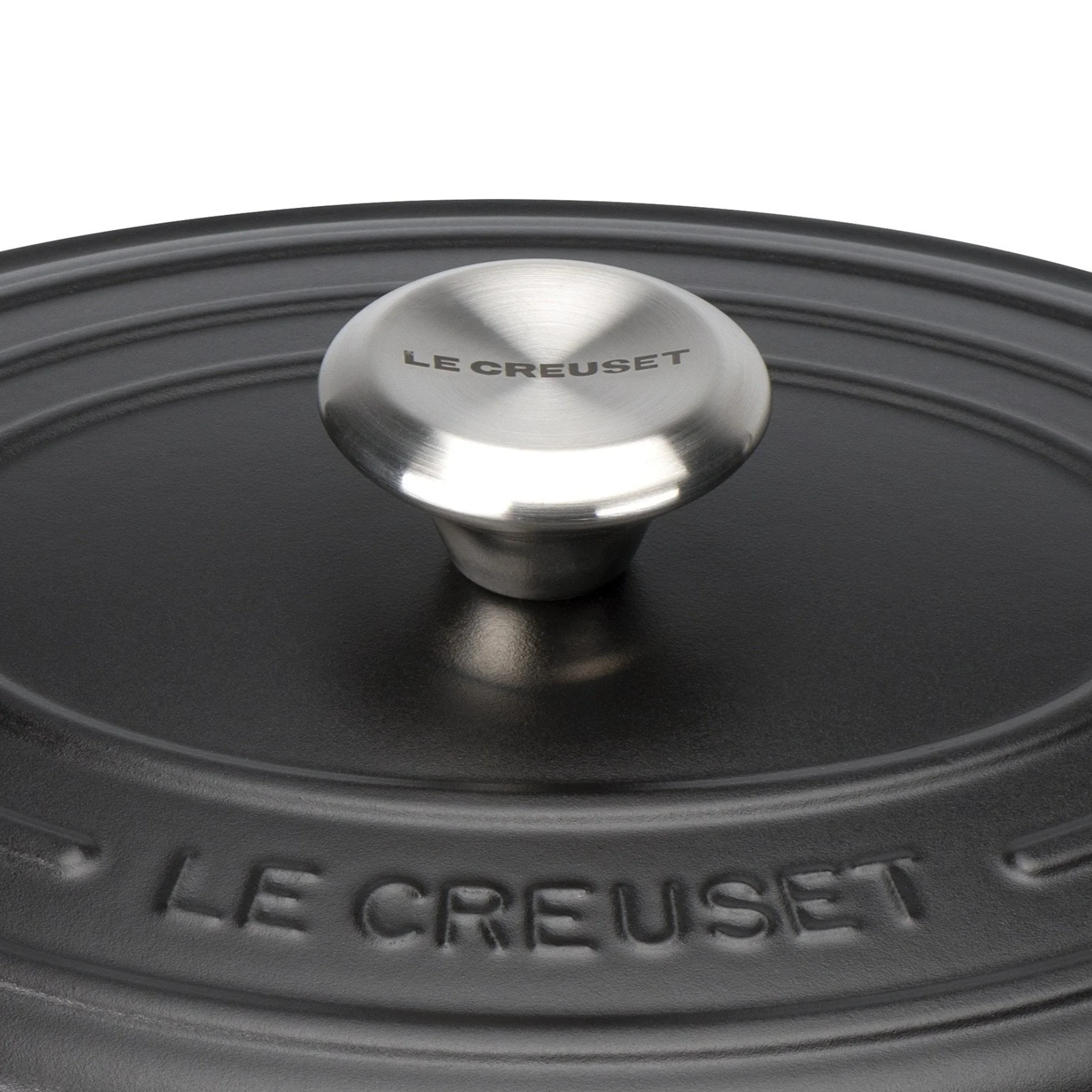 Oval Cast Iron Casserole Dish | Satin Black | 29cm - Image 5