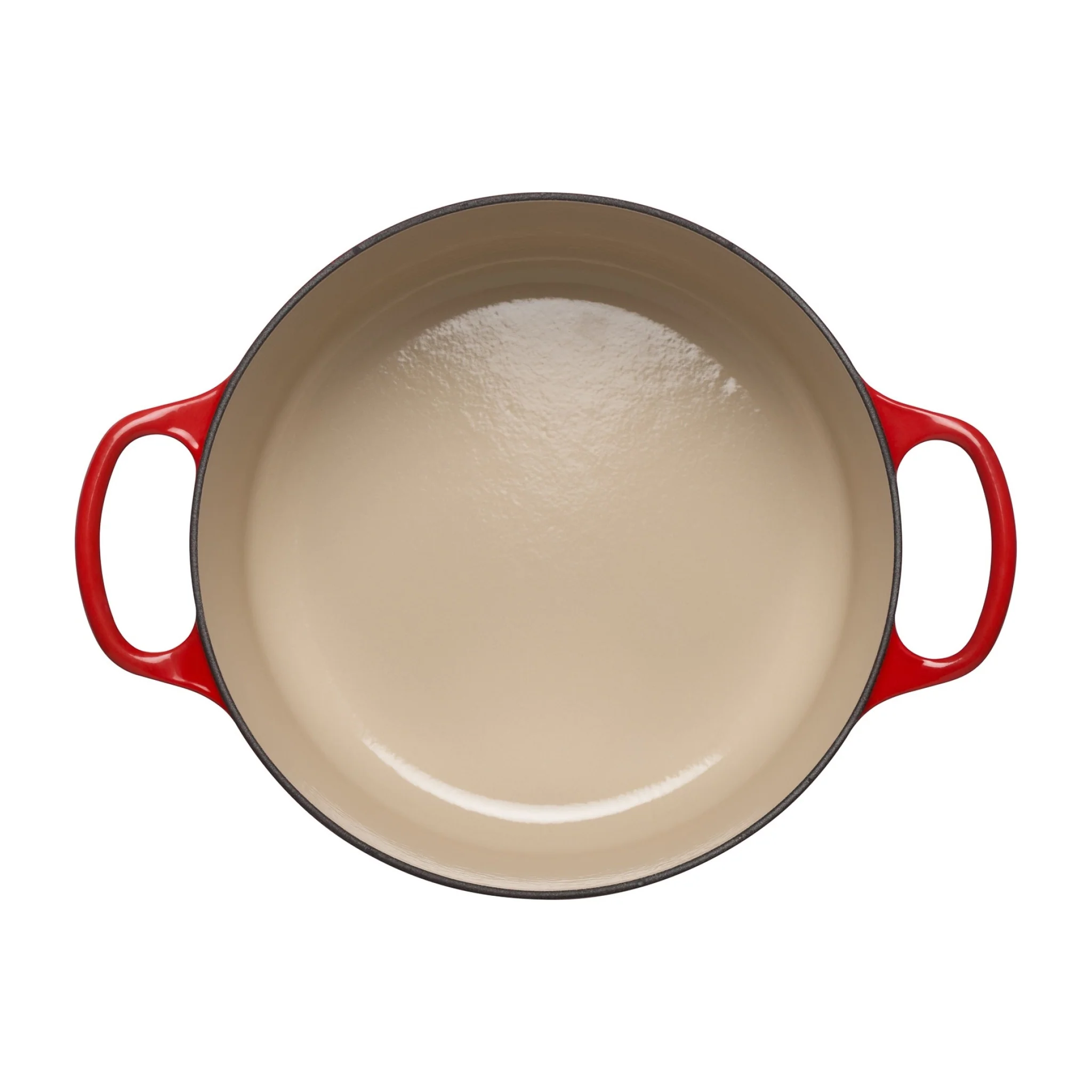Round Cast Iron Casserole Dish | Cerise | 20cm - Image 3